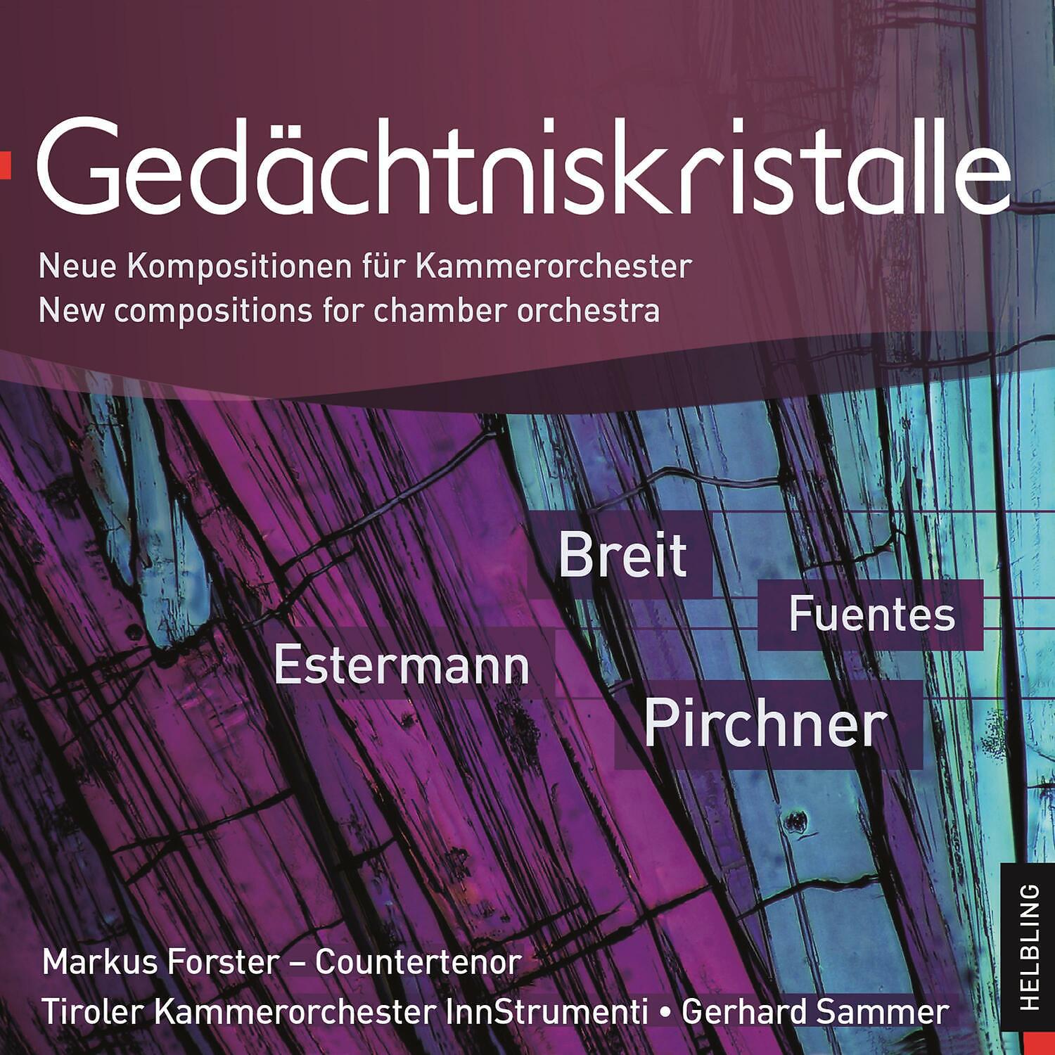Постер альбома Gedächtniskristalle. Neue Kompositionen für Kammerorchester. New compositions for chamber orchestra