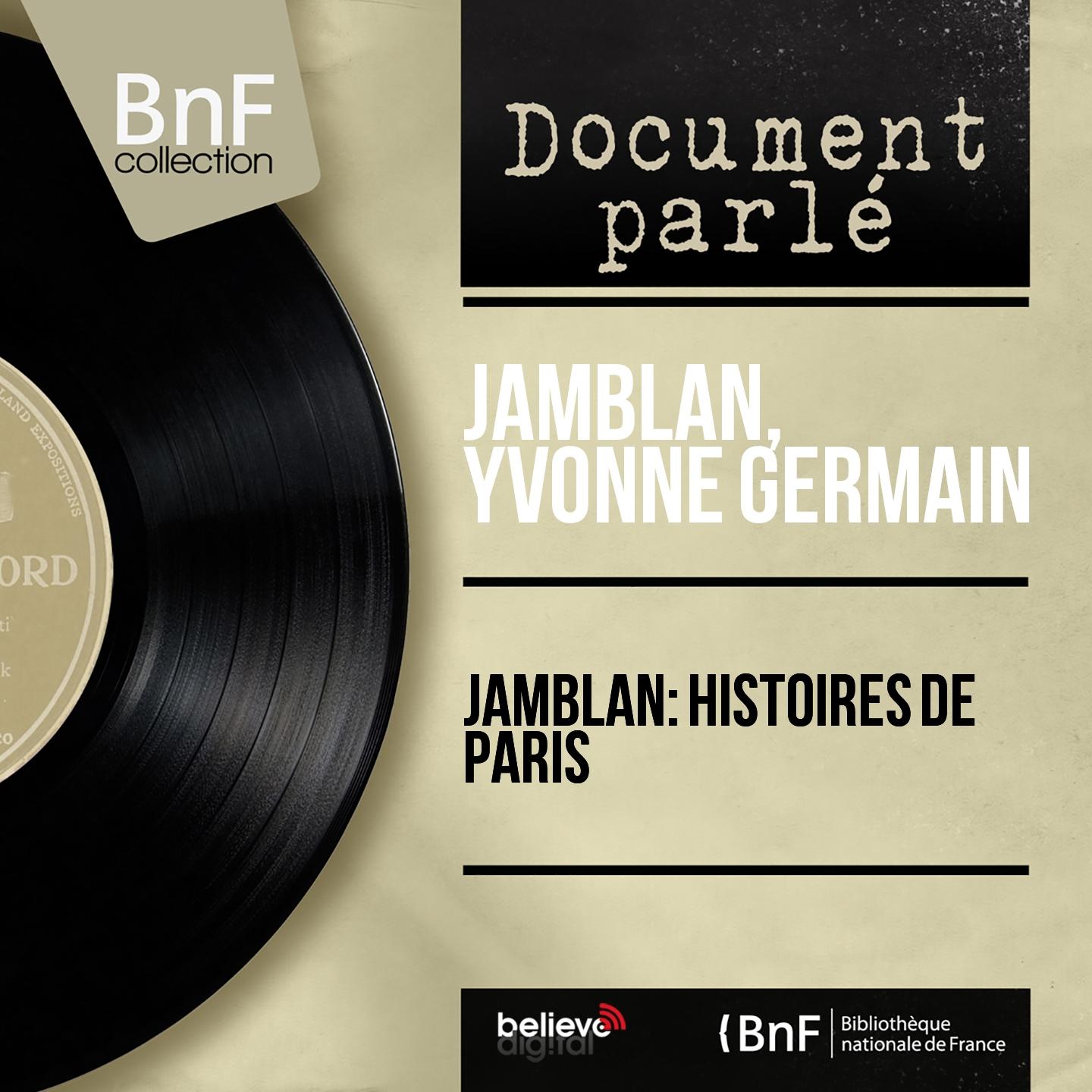 Постер альбома Jamblan: Histoires de Paris (Mono Version)