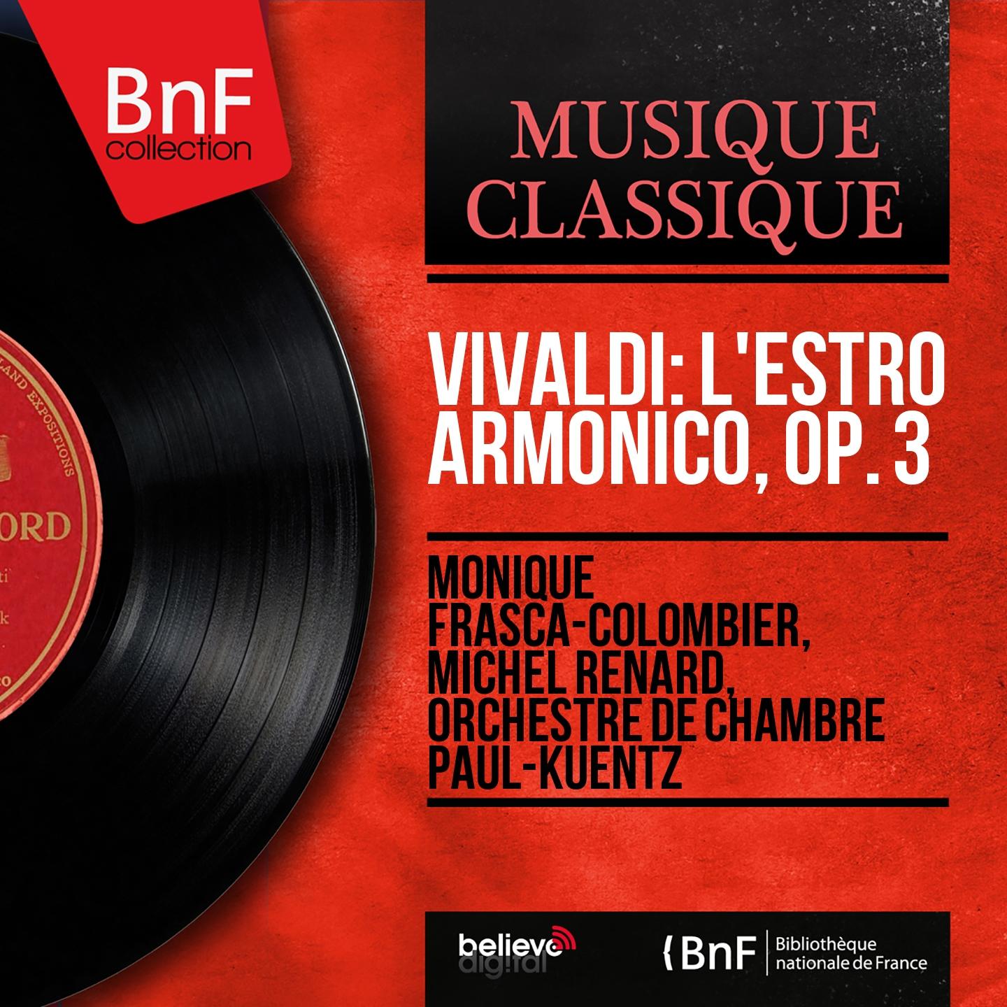 Постер альбома Vivaldi: L'estro armonico, Op. 3 (Mono Version)