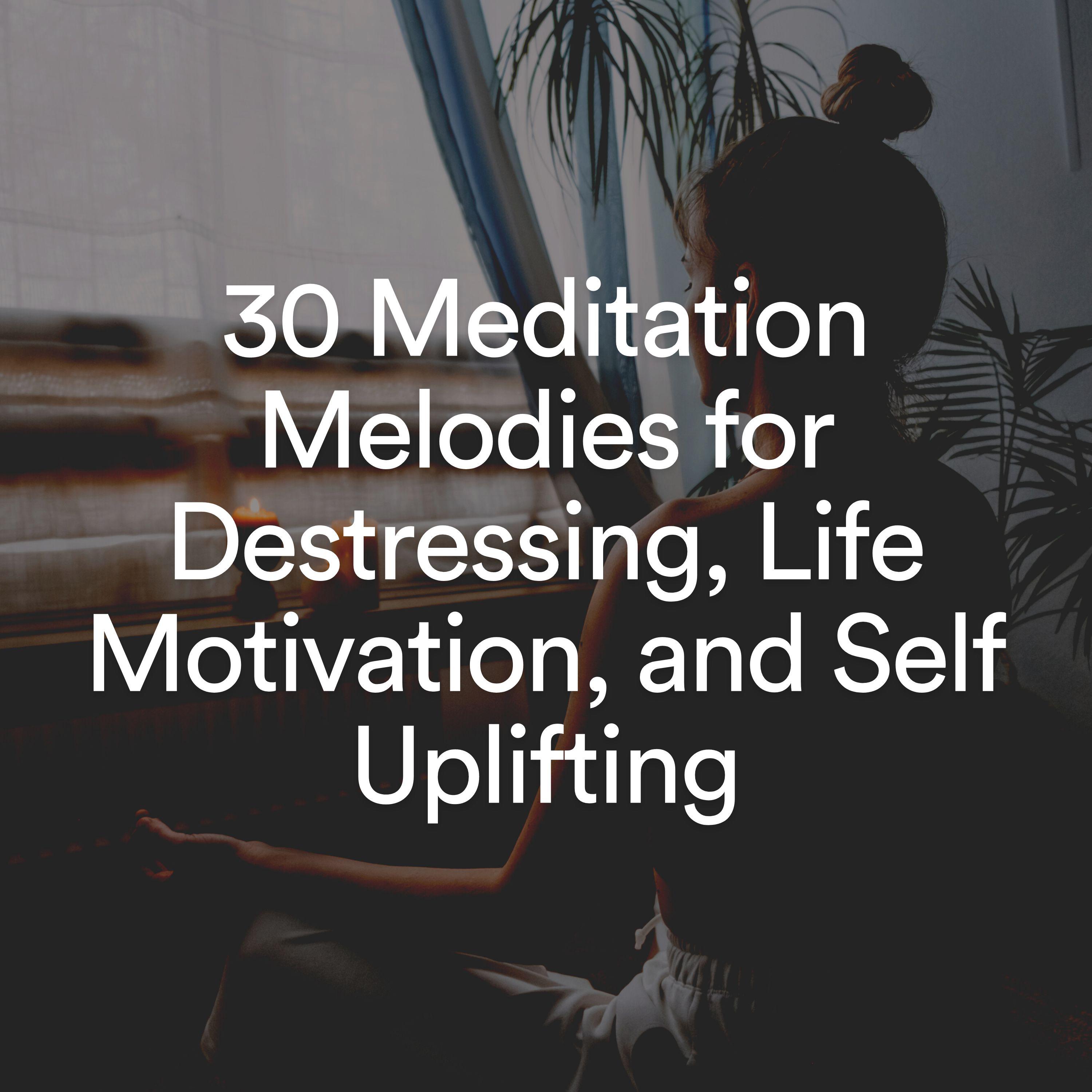 Постер альбома 30 Meditation Melodies for Destressing, Life Motivation, and Self Uplifting