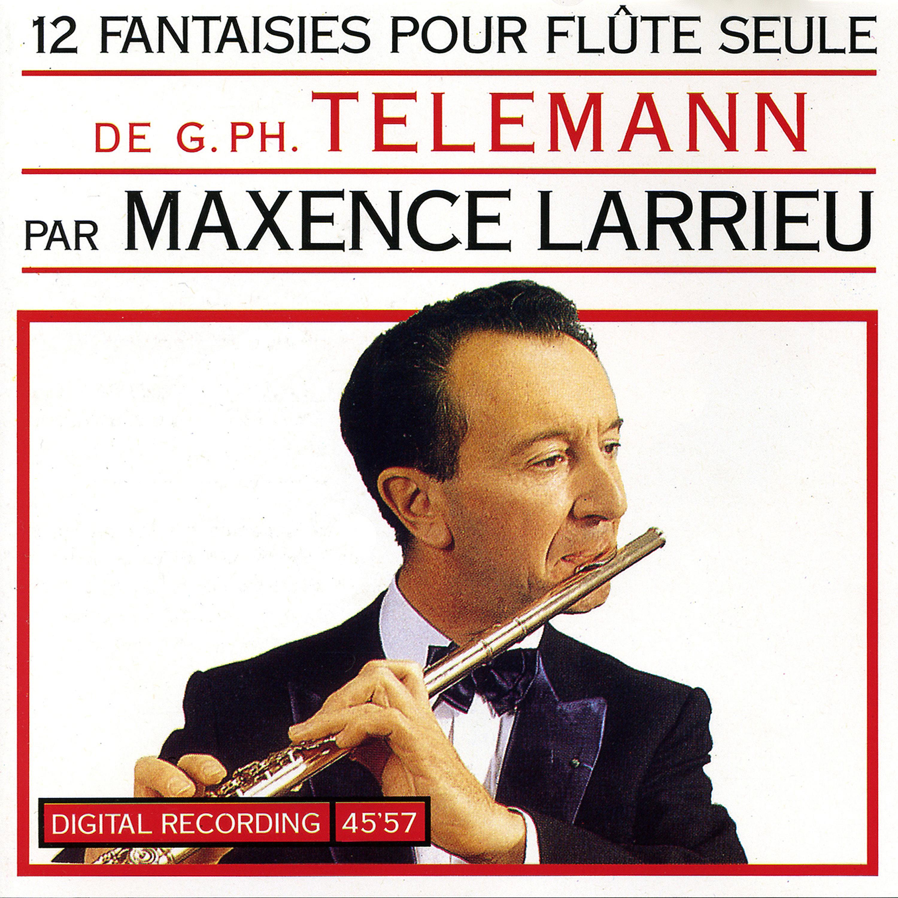 Постер альбома 12 Fantaisies Pour Flûte Seule De G. Ph. Telemann