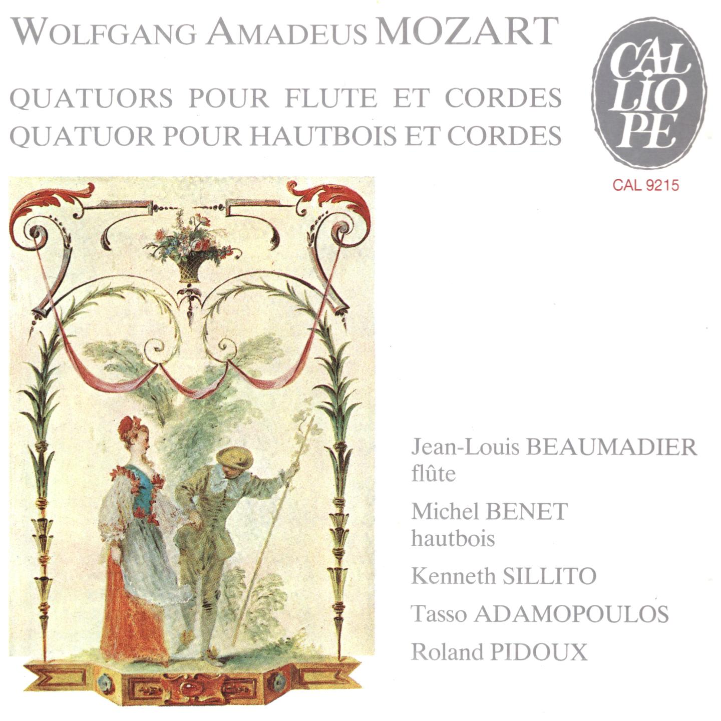 Постер альбома Mozart: Quatuor pour flûte et cordes, K. 285, K. 285a, K. 285b, K. 298 & Quatuor pour hautbois, K. 370