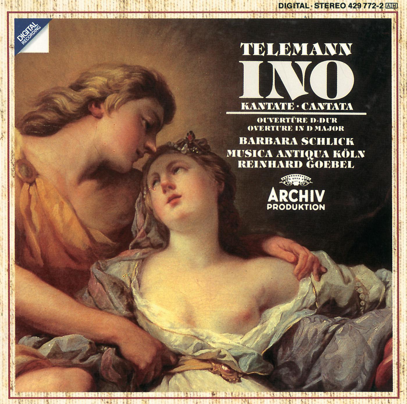 Постер альбома Telemann: "Ino"-Cantata; Overture in D major