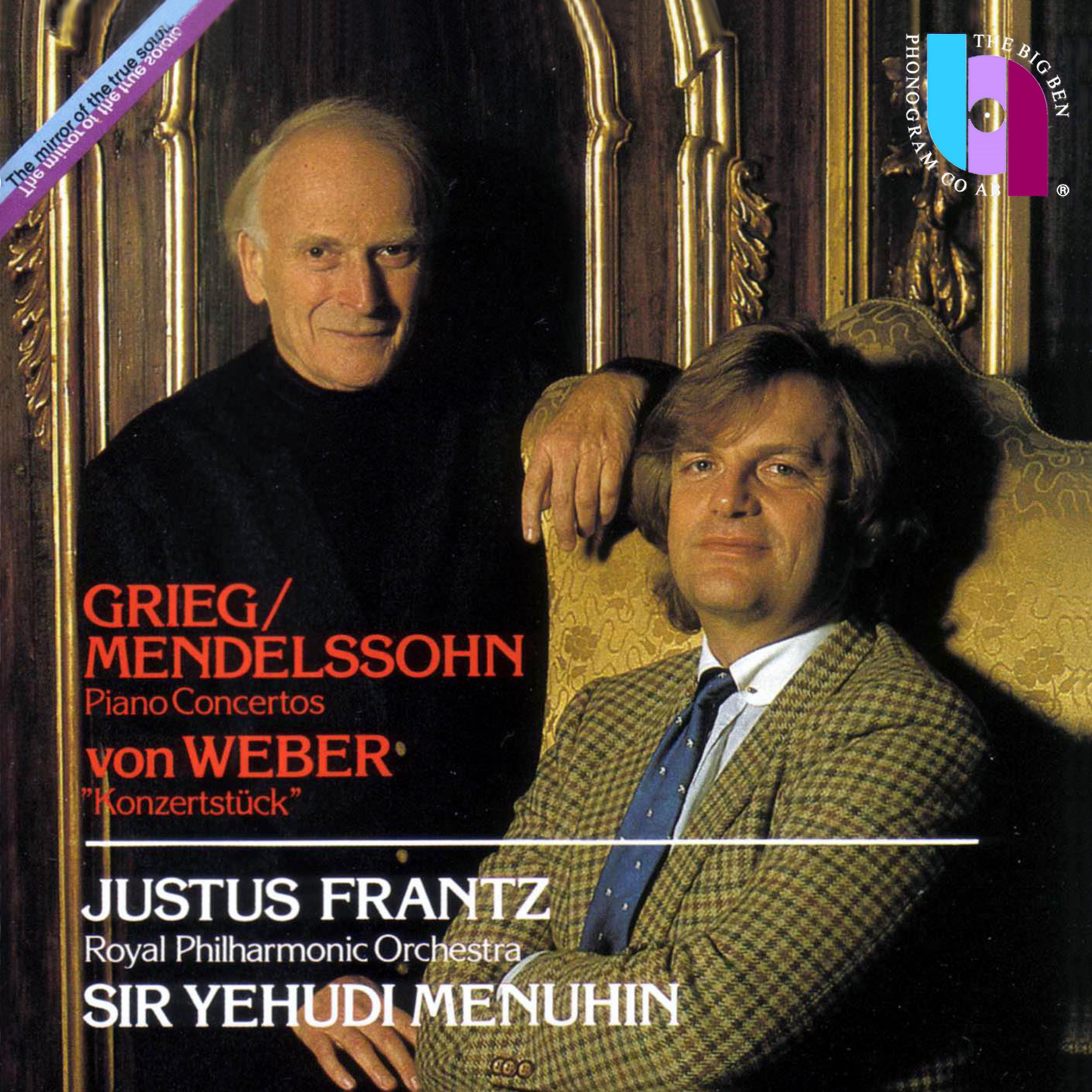 Постер альбома Grieg & Mendelssohn: Piano Concertos; Weber: Konzertstück