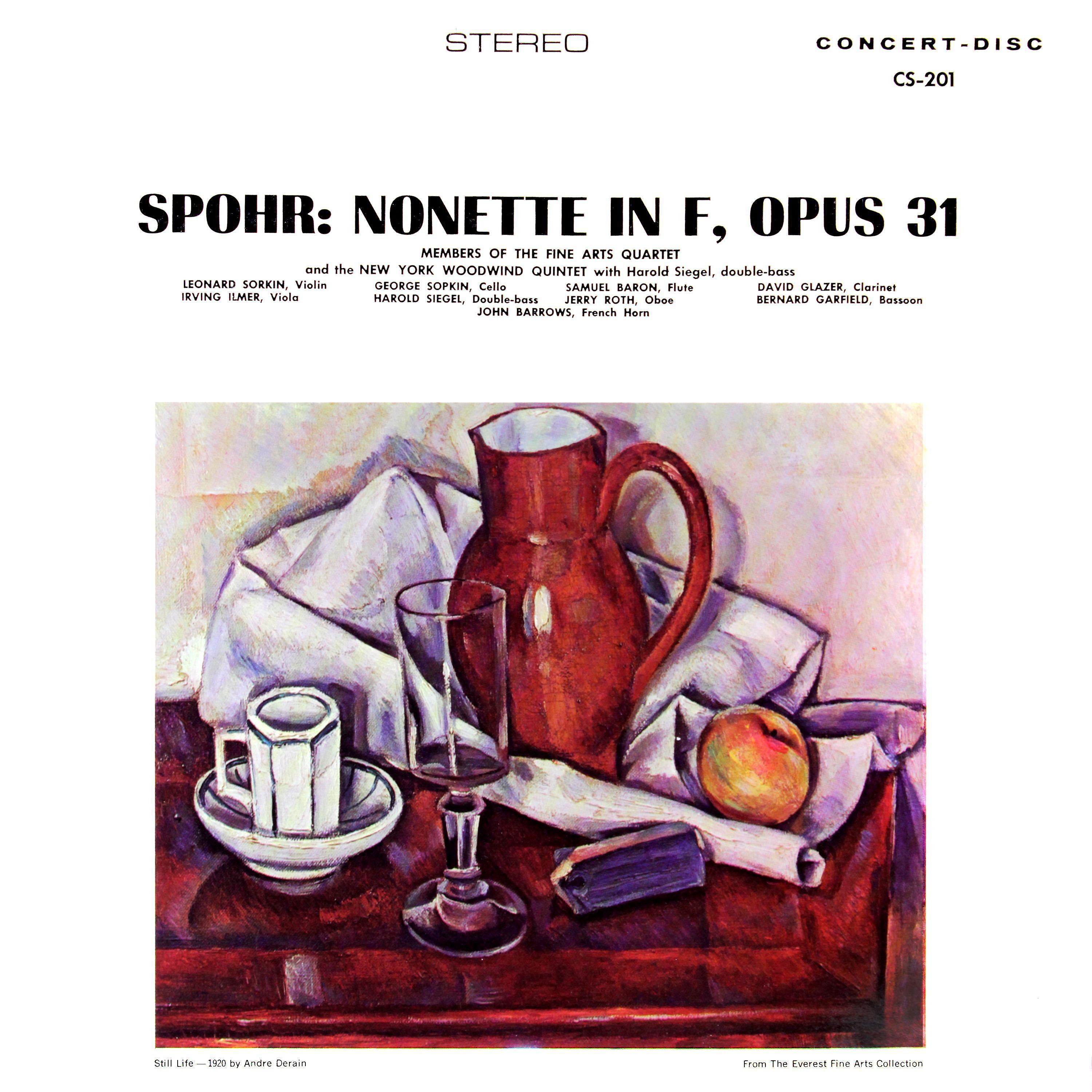 Постер альбома Spohr: Nonet in F Major, Op. 31 (Remastered from the Original Concert-Disc Master Tapes)