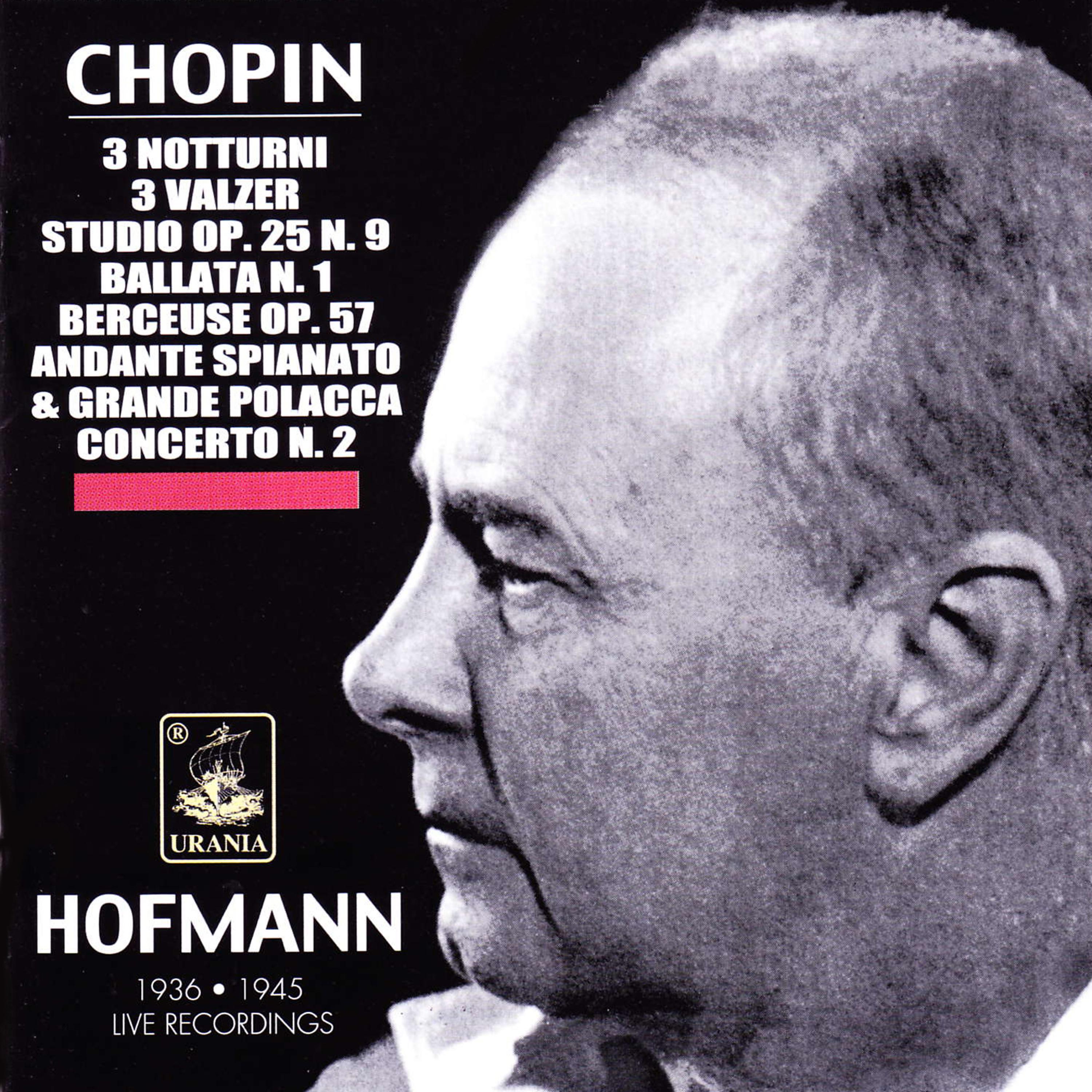 Постер альбома Chopin: Notturni - Valzer - Studios - Ballata - Berceuse