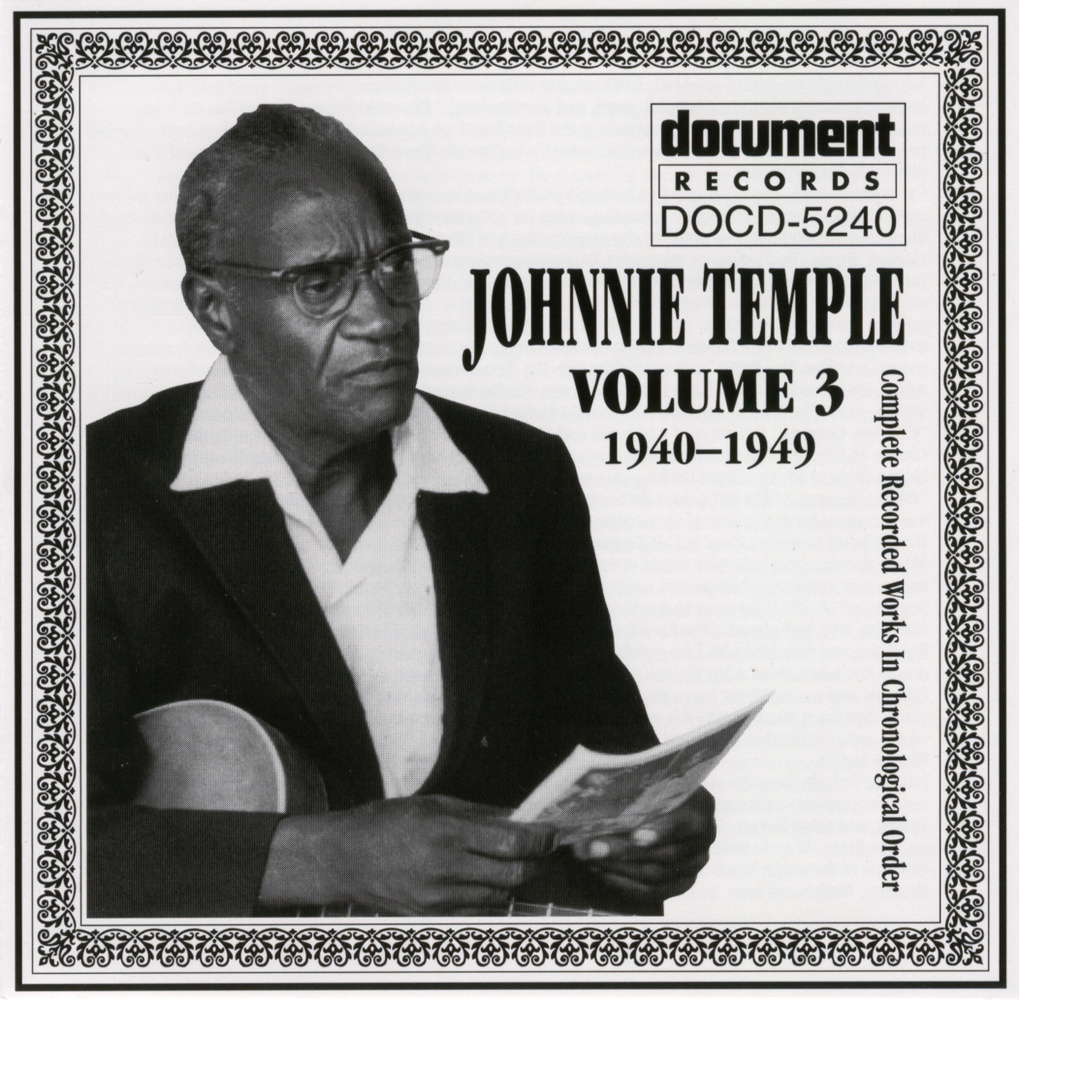 Постер альбома Johnnie Temple Vol. 3 1940-1949