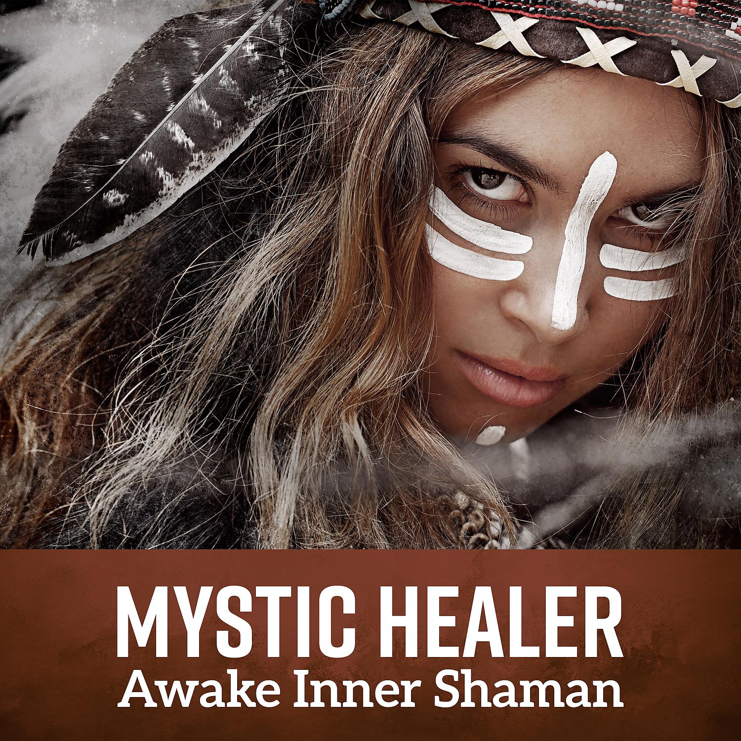 Постер альбома Mystic Healer: Awake Inner Shaman, Drumming for Earth, Shrine of Native Indian Nature