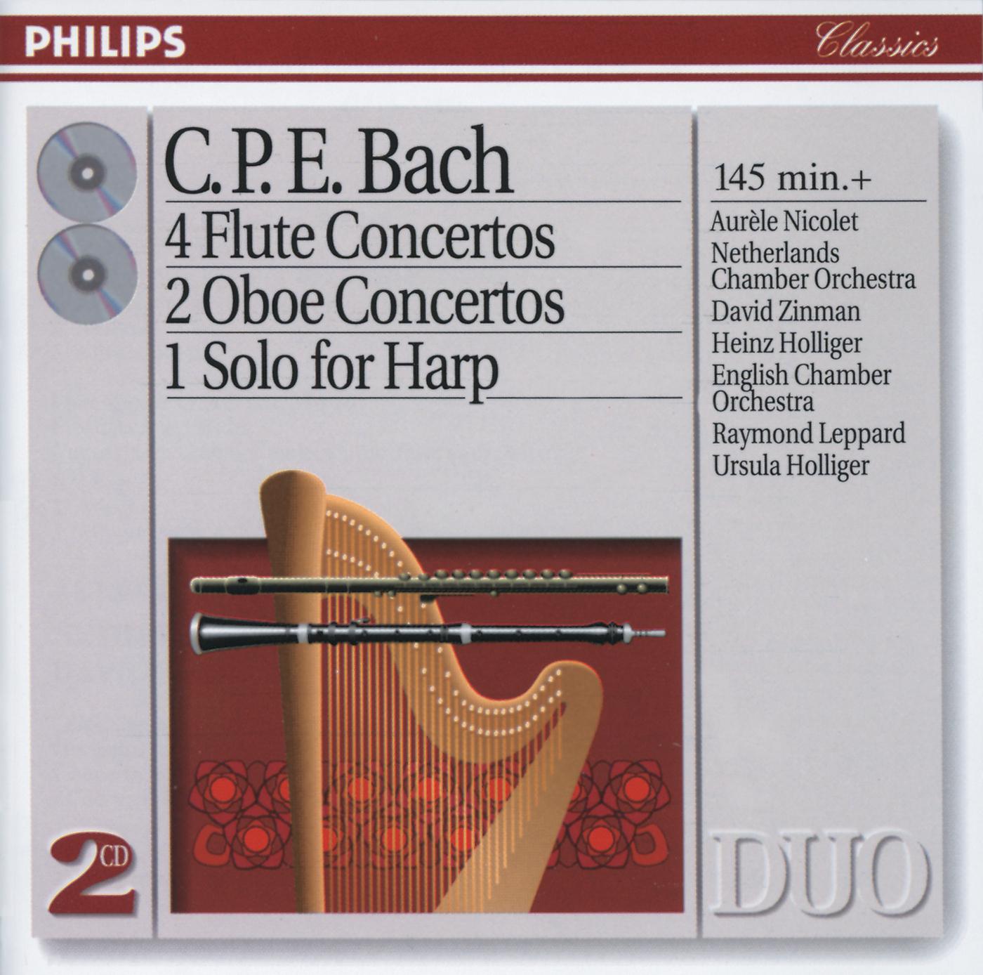 Постер альбома Bach, C.P.E.: 4 Flute Concertos; 2 Oboe Concertos, etc.