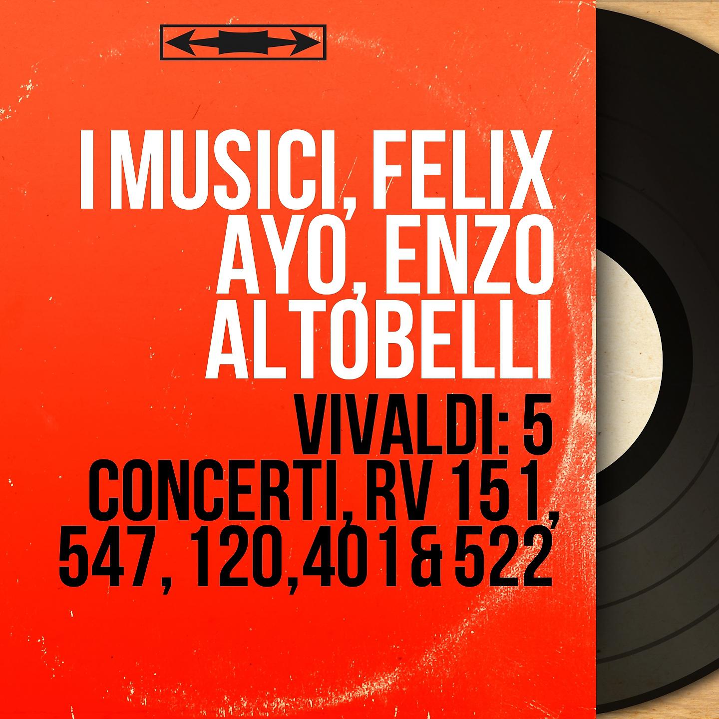 Постер альбома Vivaldi: 5 Concerti, RV 151, 547, 120, 401 & 522