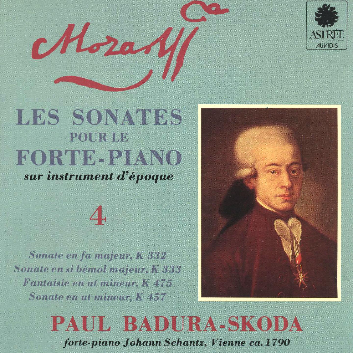 Постер альбома Mozart: Les sonates pour le forte-piano sur instrument d'époque, Vol. 4