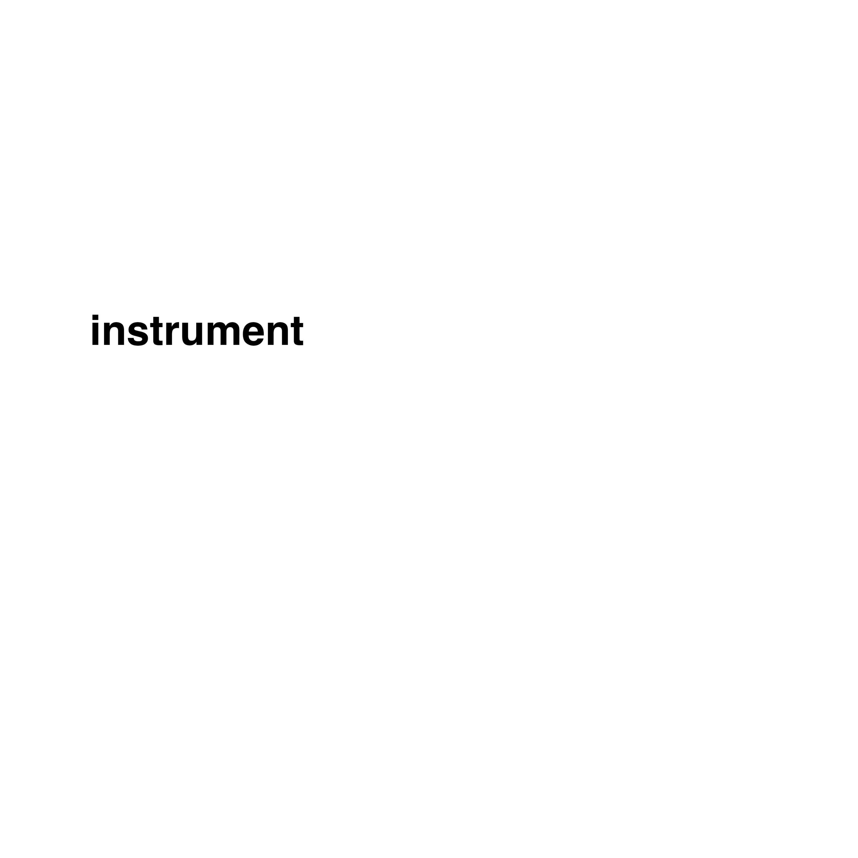 Постер альбома instrument