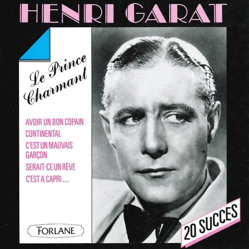 Постер альбома 20 succès de Henri Garat, le prince charmant