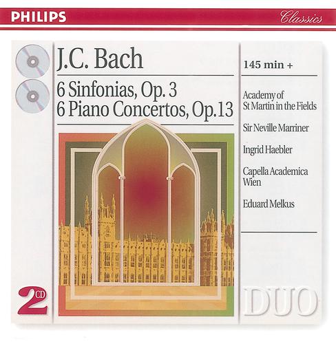 Постер альбома Bach, J.C.: 6 Sinfonias Op.3/6; Piano Concertos Op.13