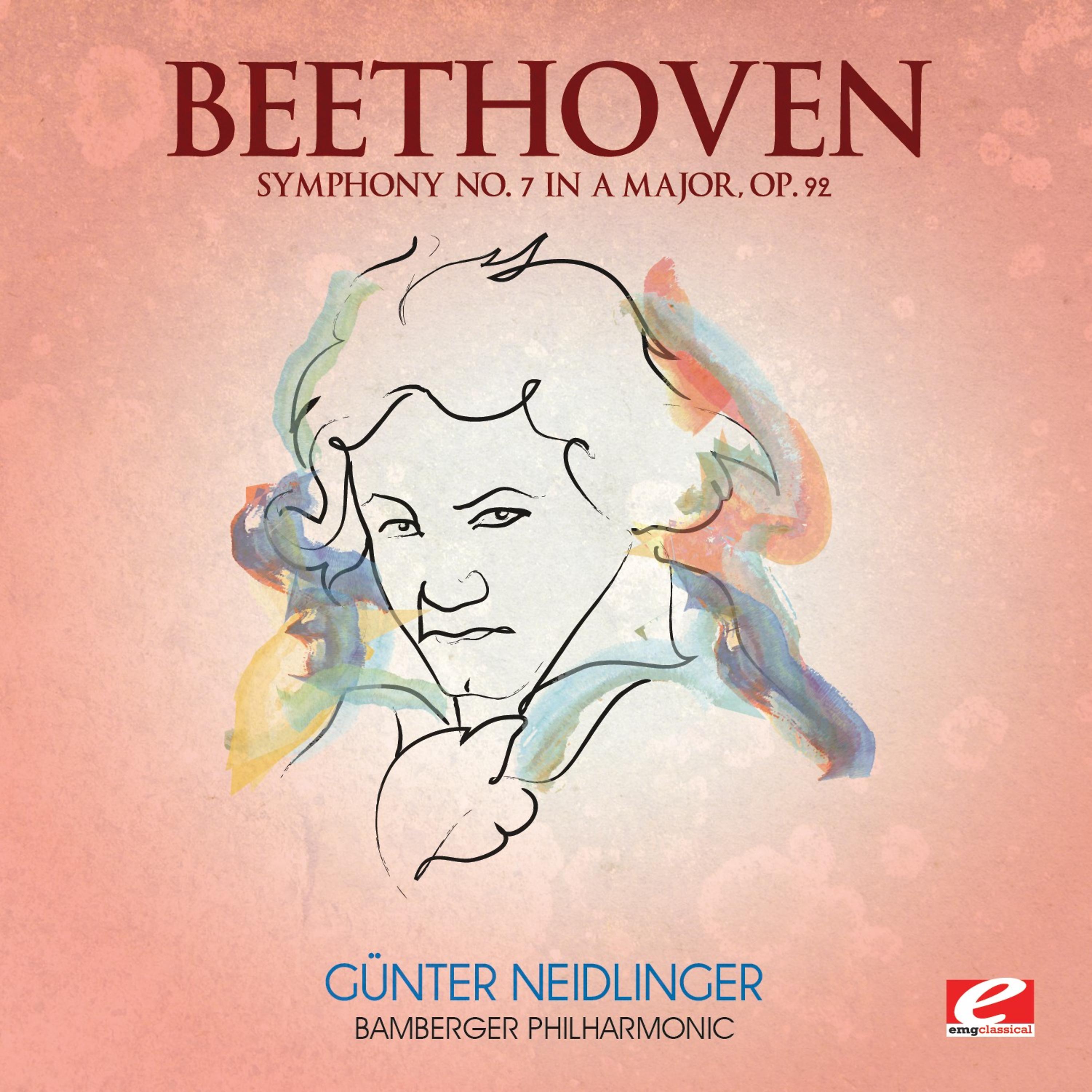 Постер альбома Beethoven: Symphony No. 7 in A Major, Op. 92 (Digitally Remastered)