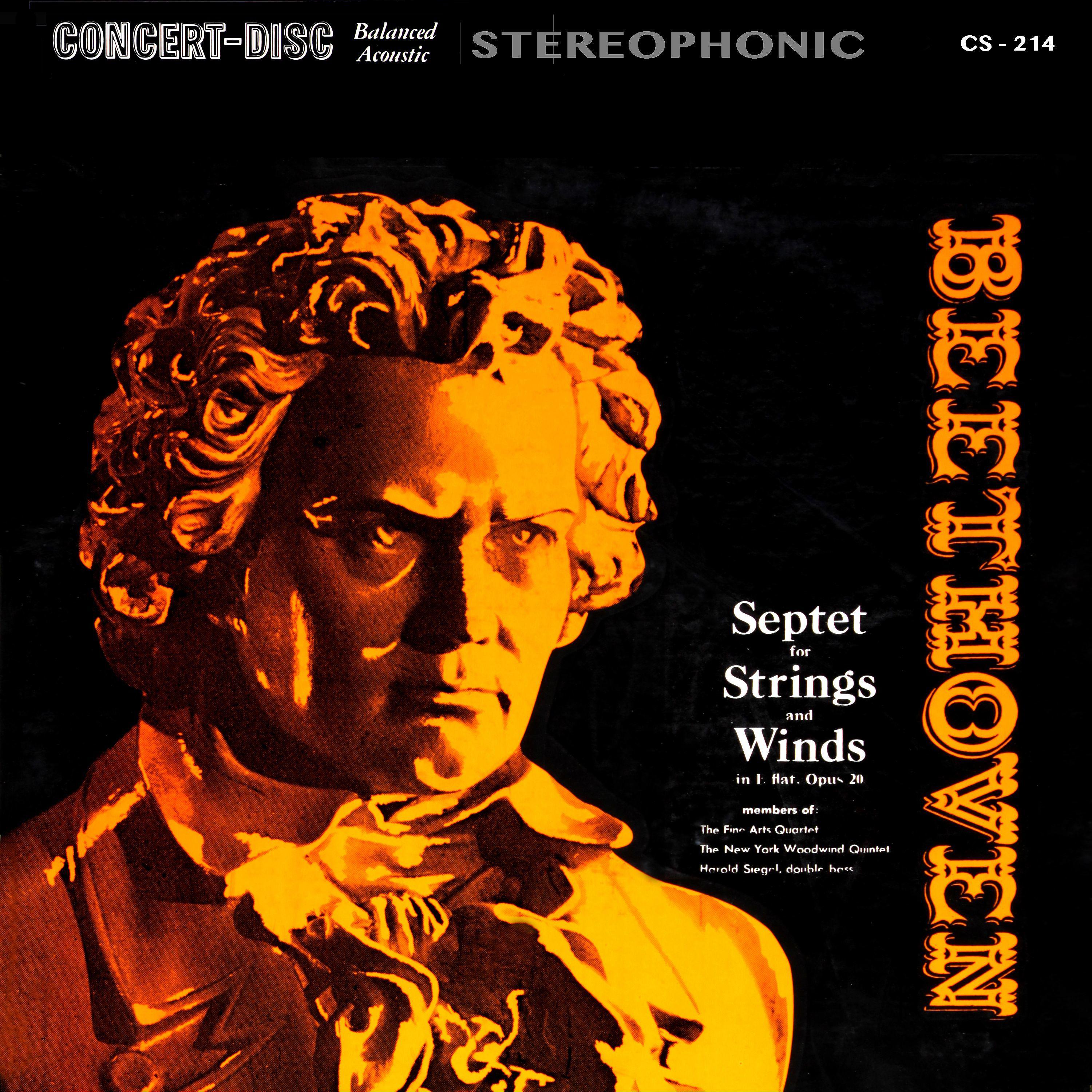 Постер альбома Beethoven: Septet for Strings and Winds in E-Flat Major, Op. 20 (Remastered from the Original Concert-Disc Master Tapes)