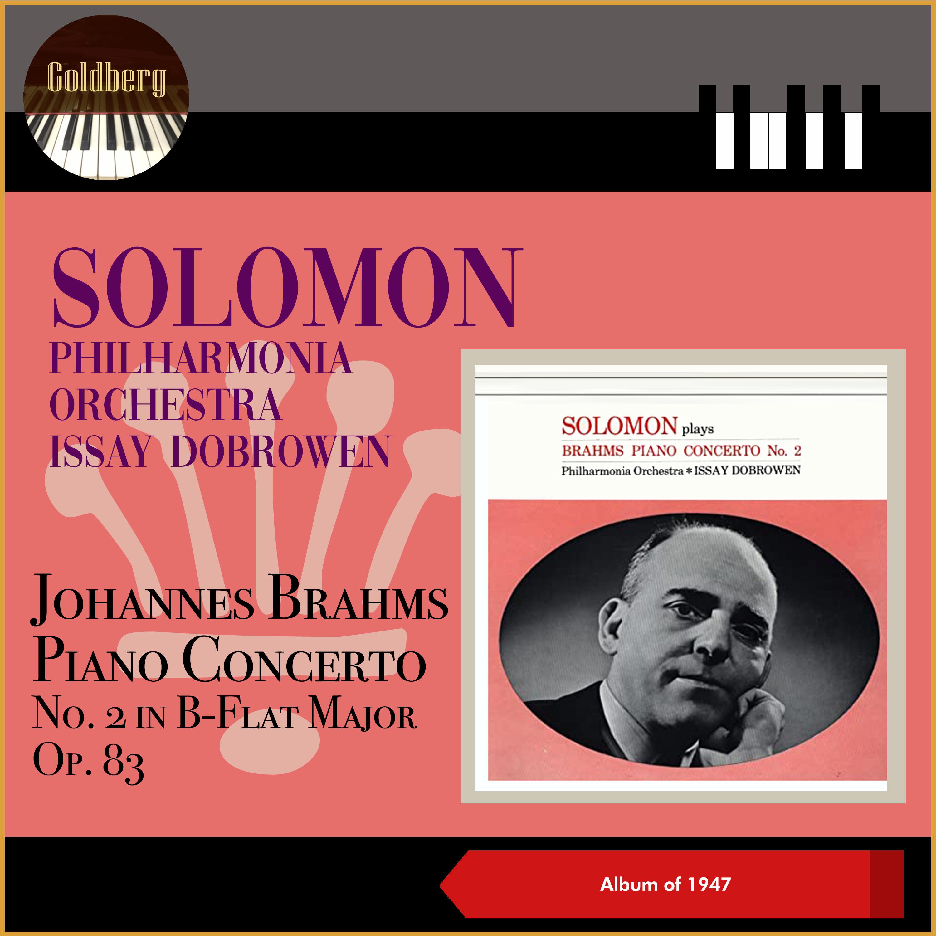 Постер альбома Johannes Brahms: Piano Concerto No. 2 in B-Flat Major, Op. 83