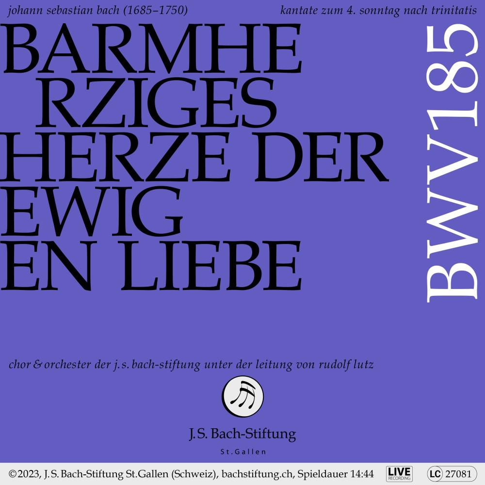 Постер альбома Bachkantate, BWV 185 - Barmherziges Herze der ewigen Liebe