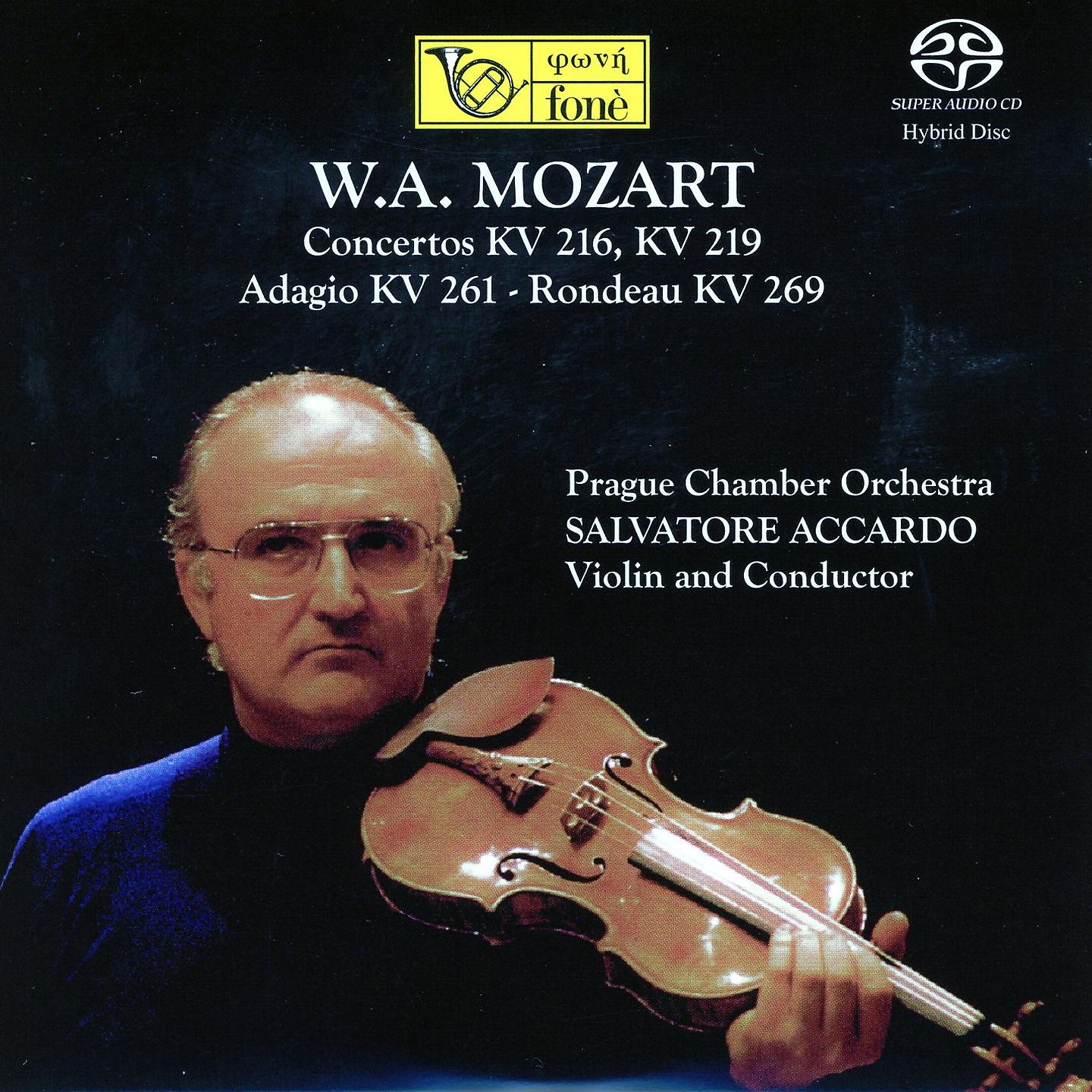 Постер альбома W.A. MOZART - Concertos KV 216, KV 219 - Adagio KV 261 - Rondeau KV 269