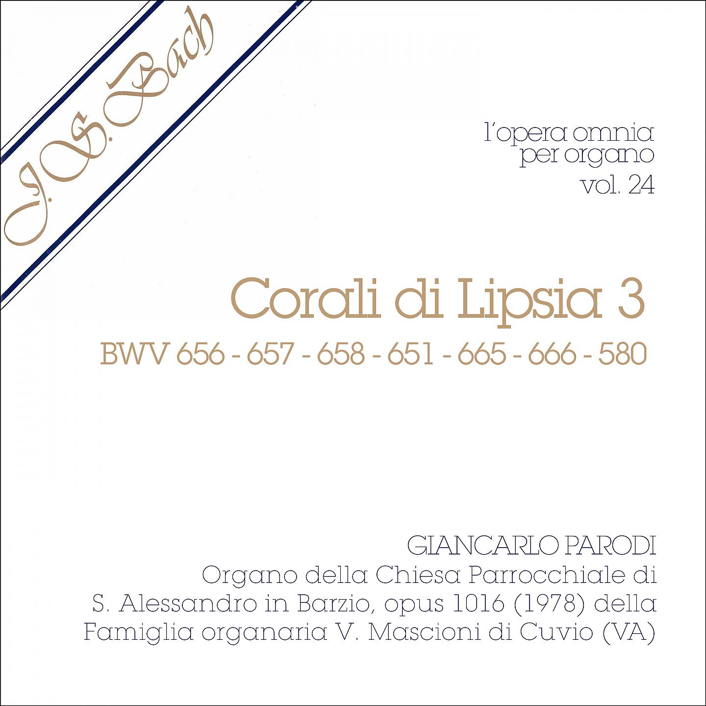 Постер альбома J.S. Bach - Opera Omnia per organo, Vol. 24
