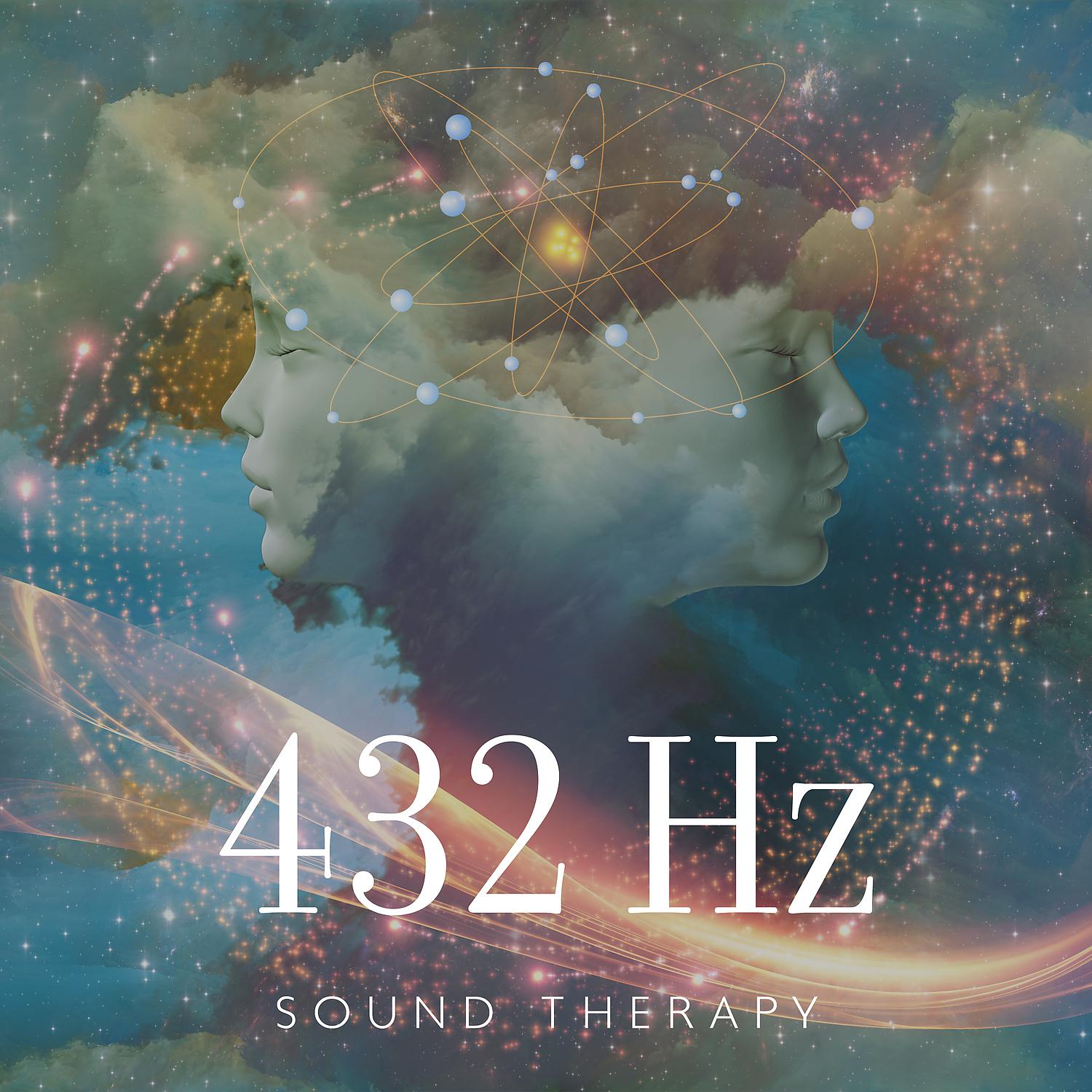 Постер альбома 432 Hz Sound Therapy: Meditation Healing Frequencies, Deep Relaxing Wind