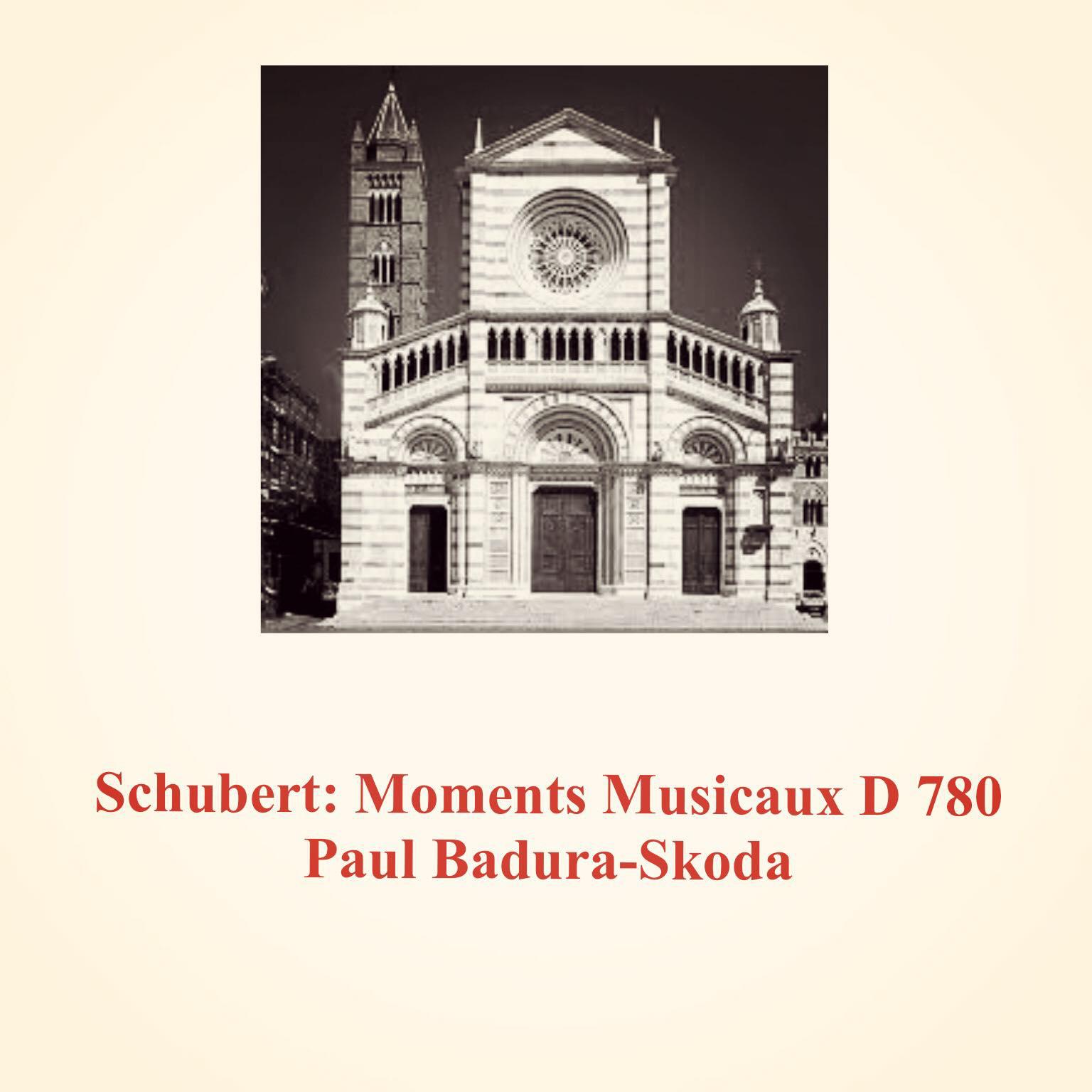 Постер альбома Schubert: Moments Musicaux D 780