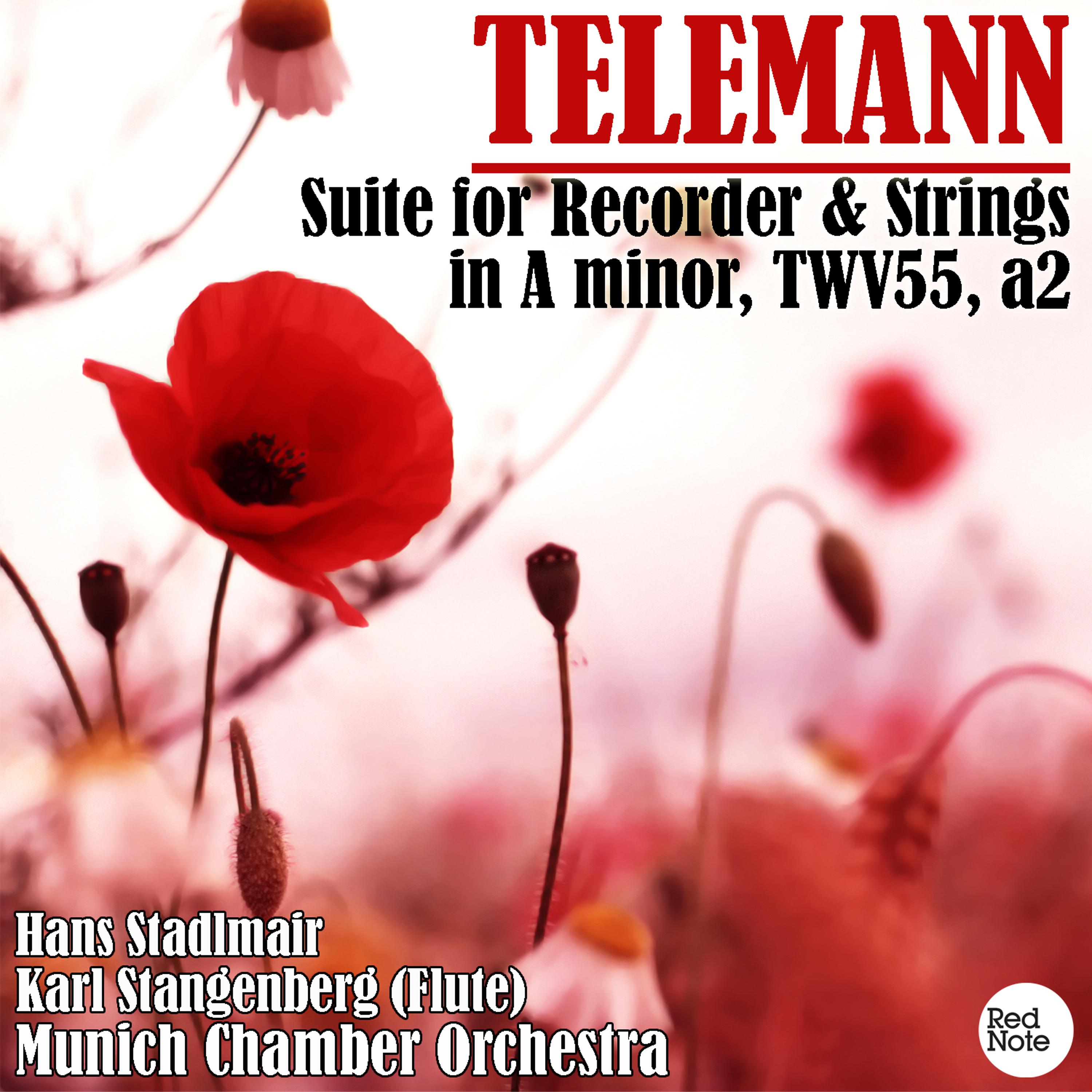 Постер альбома Telemann: Suite for Recorder & Strings in A minor, TWV55, a2