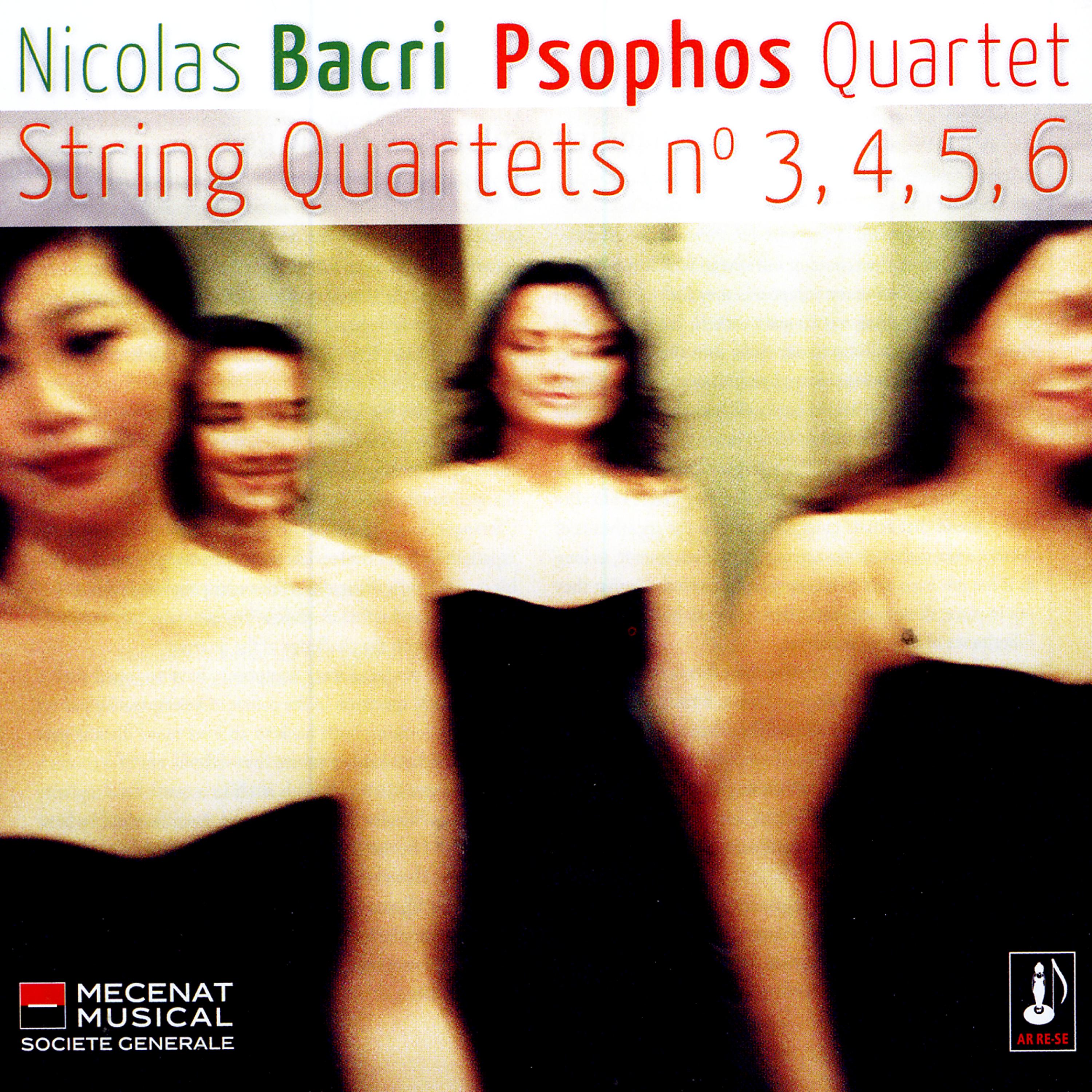 Постер альбома Nicolas Bacri - String Quarters n°3, 4, 5, 6