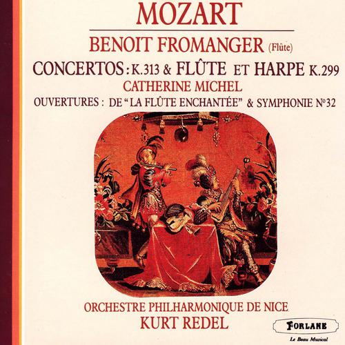 Постер альбома Wolfgang Amadeus Mozart : Concerto K. 313 et concerto pour flûte et harpe K. 299 - Ouvertures de La flûte enchantée et de la Symphonie No. 32