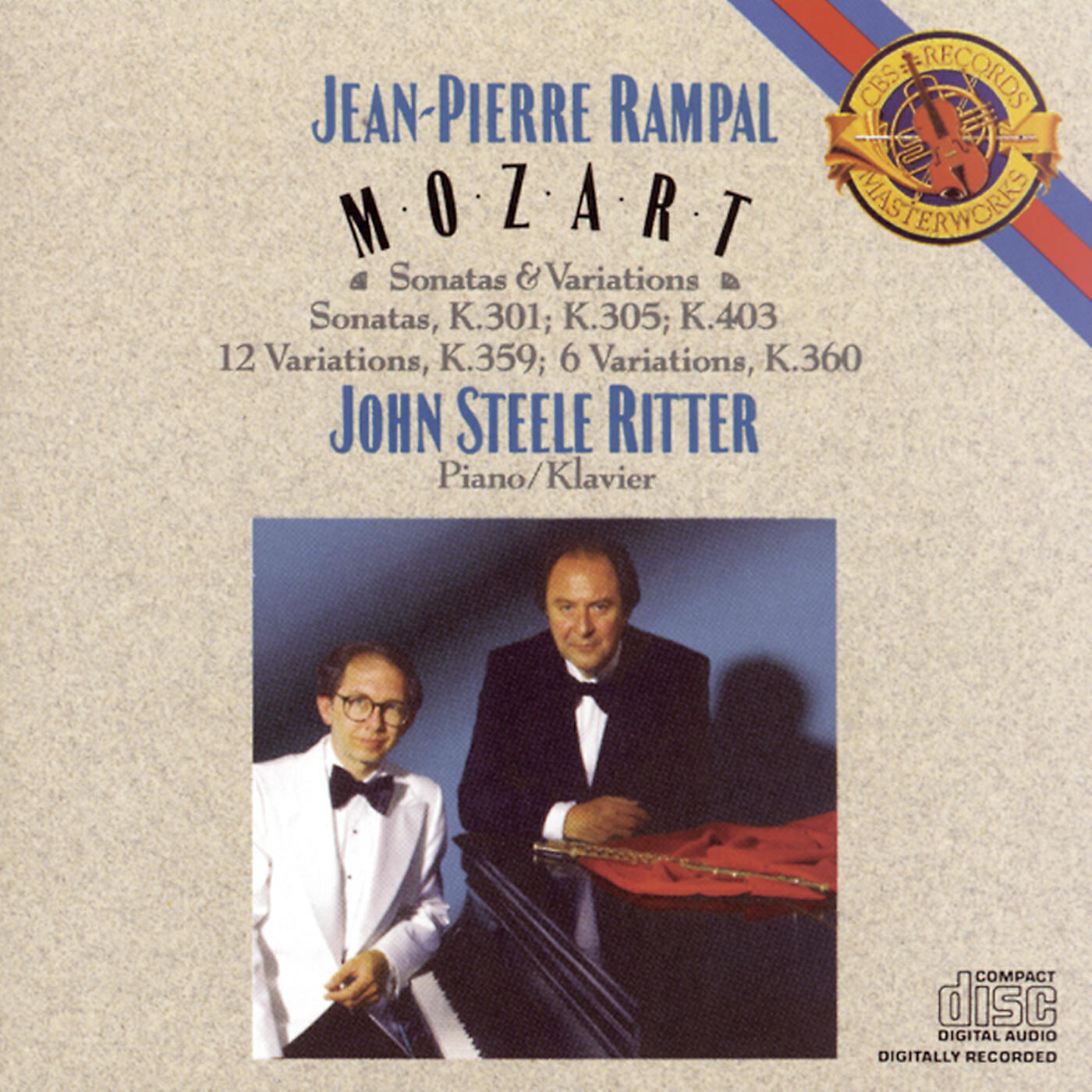 John Steele Ritter - Sonata for Piano and Violin (Flute) in G Major, K 301 (293a): II. Allegro