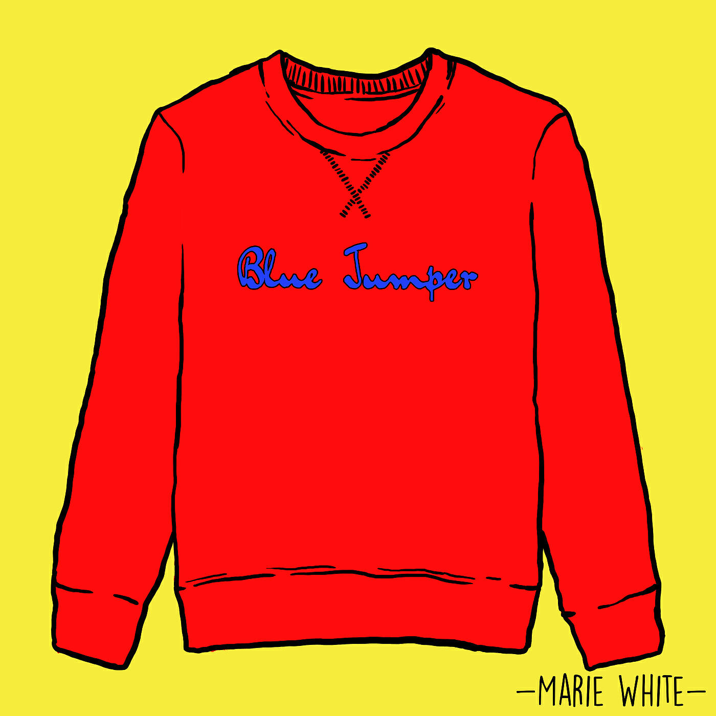 Marie White - Blue Jumper