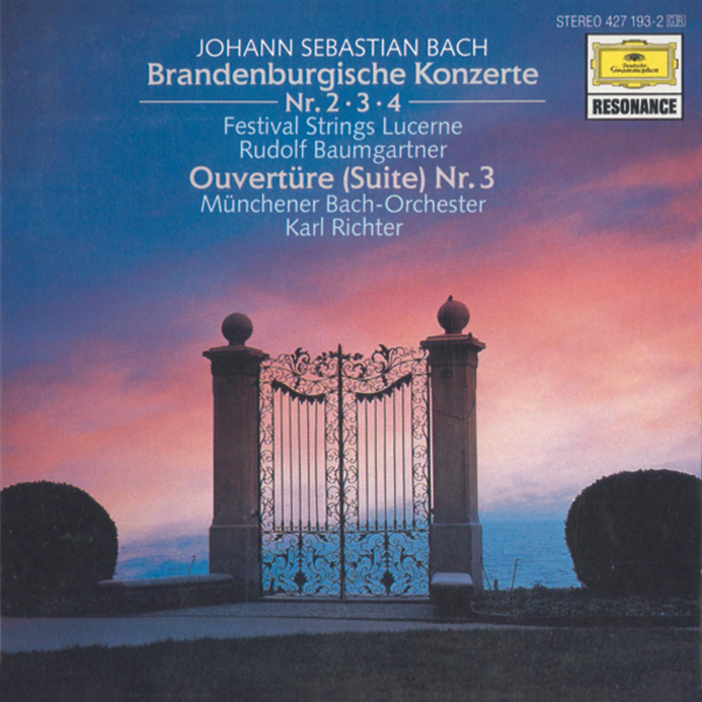 Постер альбома Bach, J.S.: Brandenburg Concertos Nos.2, 3 & 4; Orchestral Suite No.3, BWV 1068