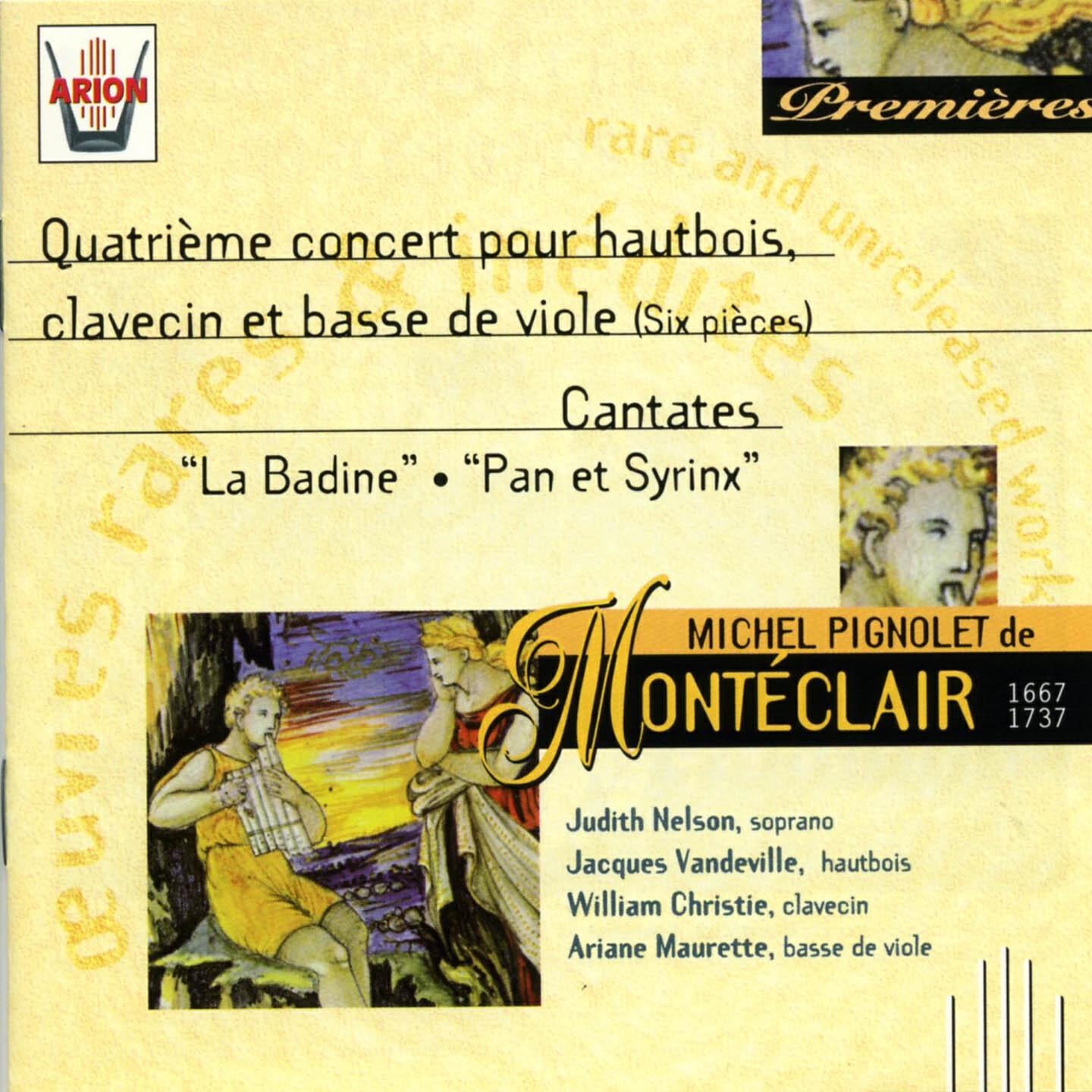 Judith Nelson - Extrait du quatrième concert pour hautbois, clavecin & basse de viole : Les nayades