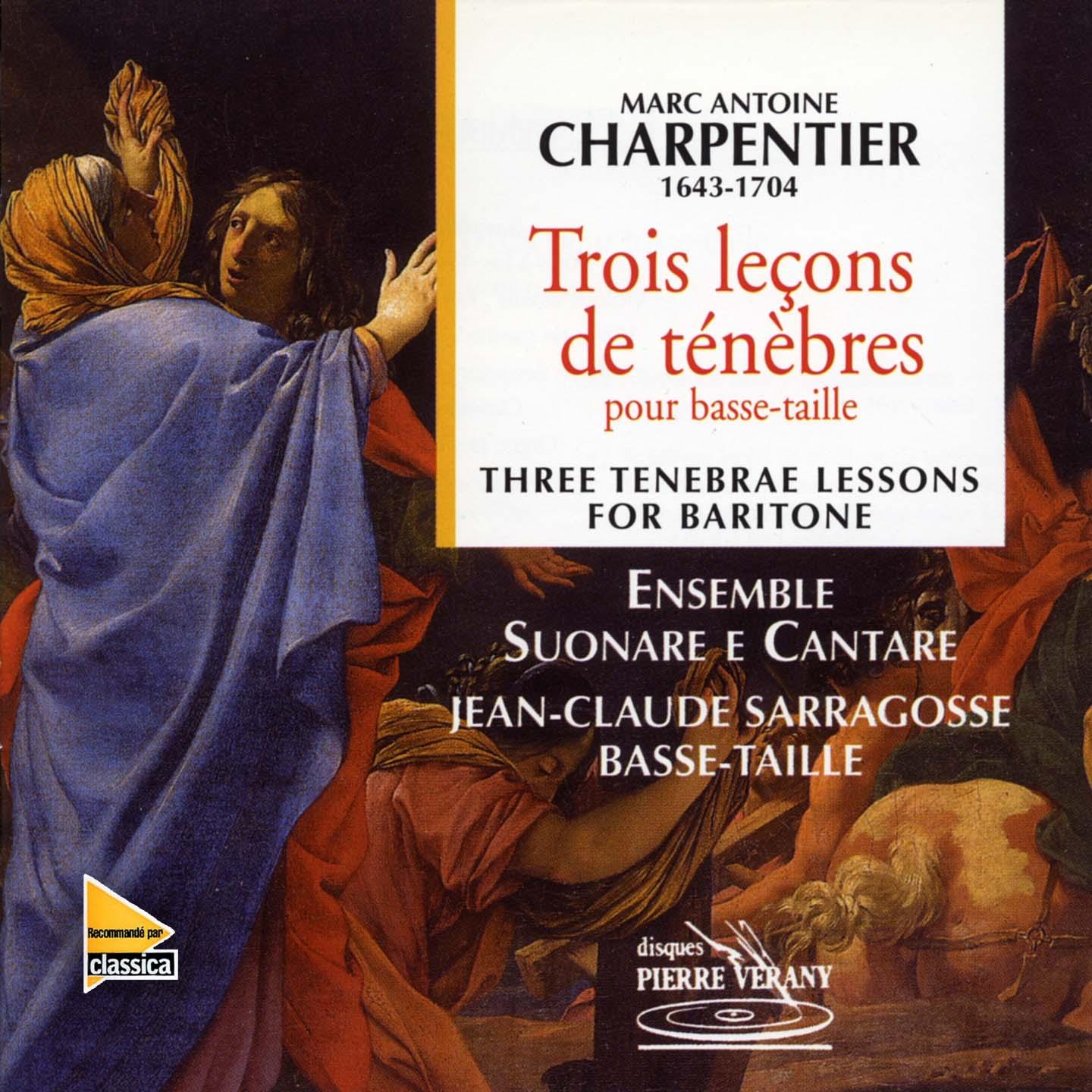 Постер альбома Charpentier : Trois leçons de ténèbres pour basse-taille
