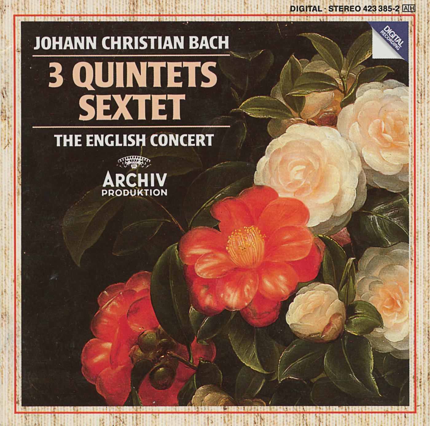 Постер альбома J. Chr. Bach: Quintet Op.22 No.1; Quintet Op.11 Nos. 1 & 6; Sextet Without Op. No.