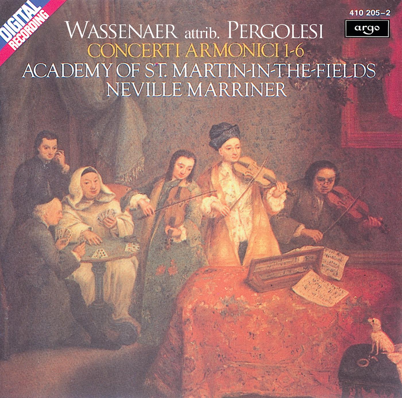 Постер альбома Wassenaer: Concerti Armonici (attrib. Pergolesi)