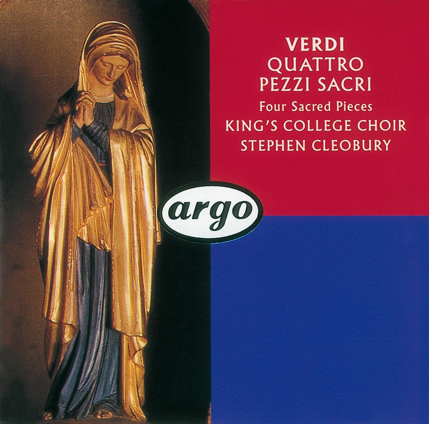 Постер альбома Verdi: Four Sacred Pieces; Pater Noster