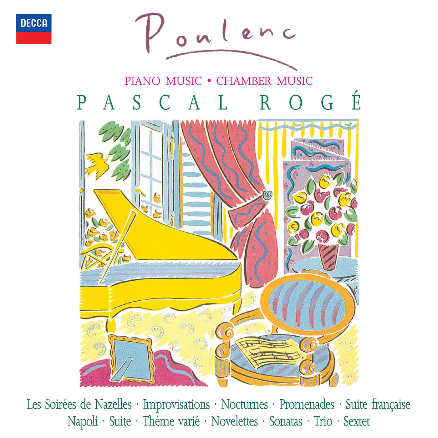 Pascal Rogé - Poulenc: Sonate pour deux pianos, FP 156 - 3. Andante lyrico