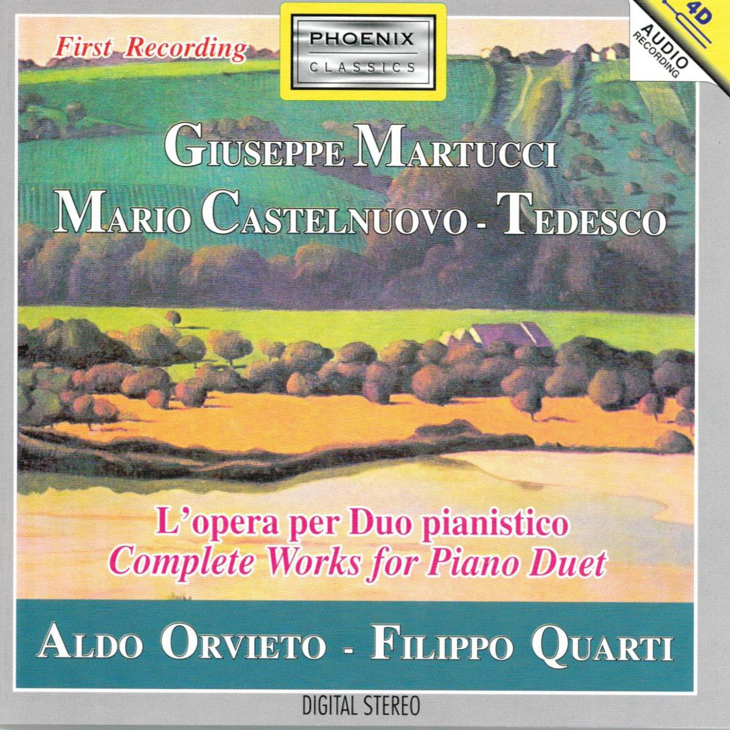 Постер альбома Giuseppe Martucci, Mario Castelnuovo-Tedesco : L'opera per duo pianistico