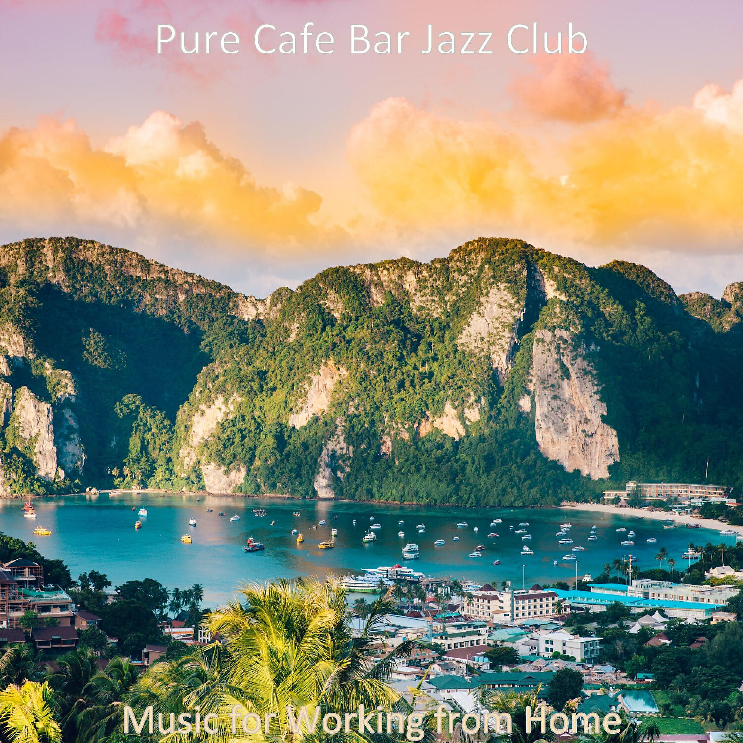 Pure Cafe Bar Jazz Club - Mood for Working from Home - Smooth Jazz Guitar