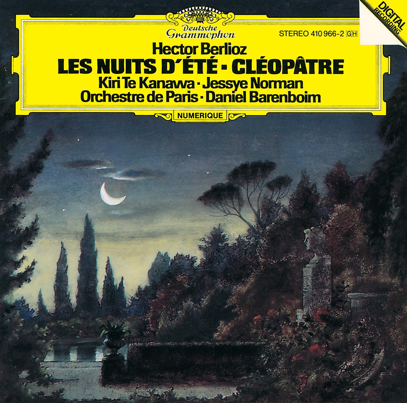 Постер альбома Berlioz: Les nuits d'été; Cléopatre