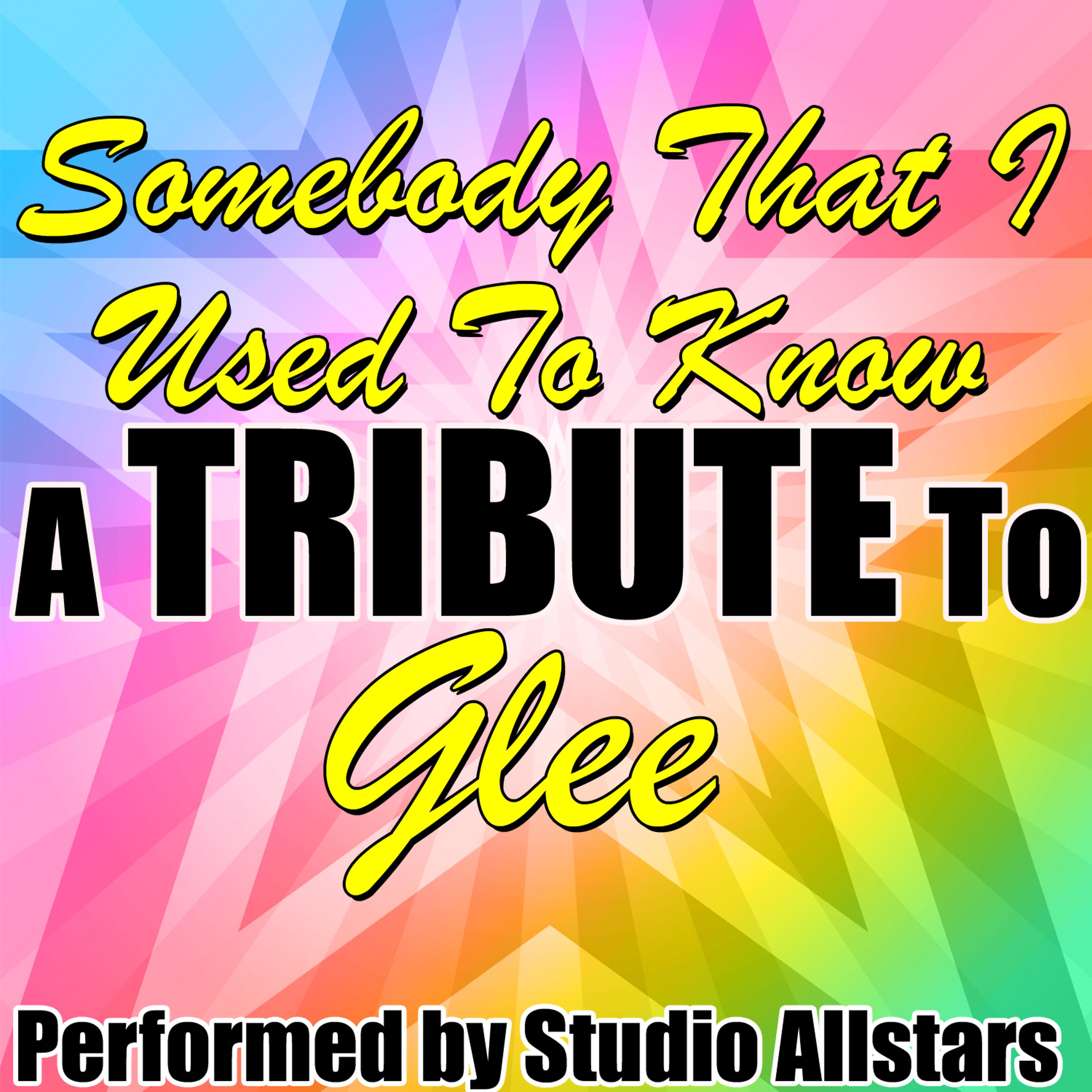 Постер альбома Somebody That I Used to Know (A Tribute to Glee) - Single