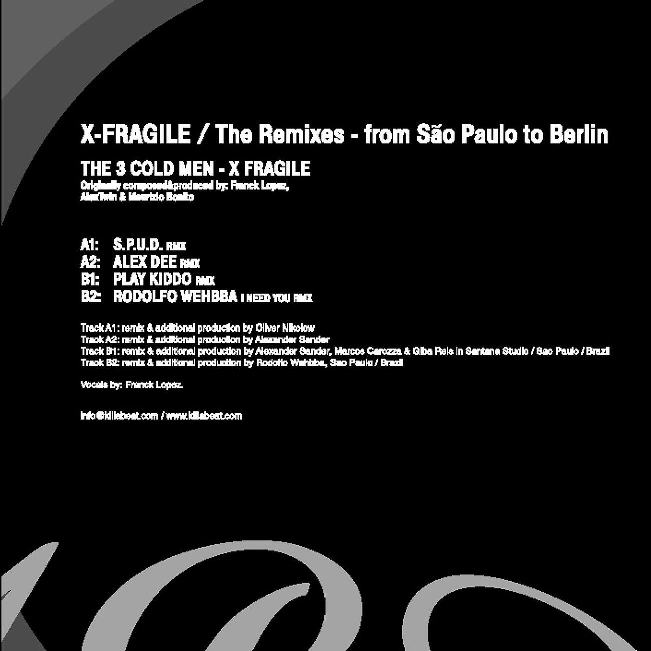 The 3 Cold Men - X- Fragile (S.P.U.D. Remix)