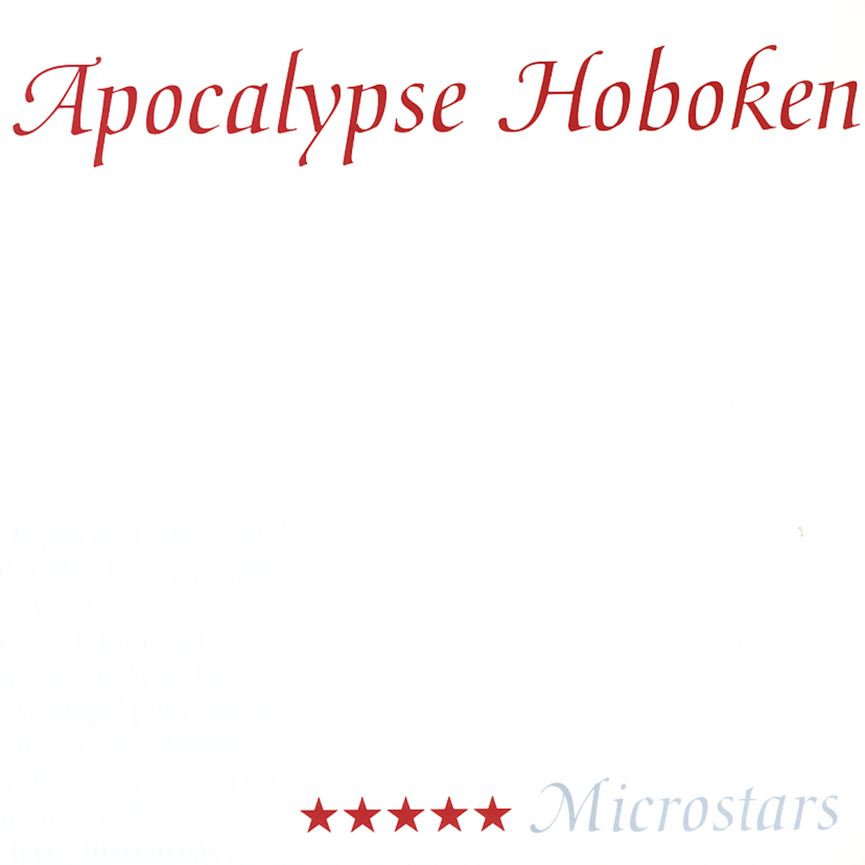 Apocalypse Hoboken - Black Astronauts