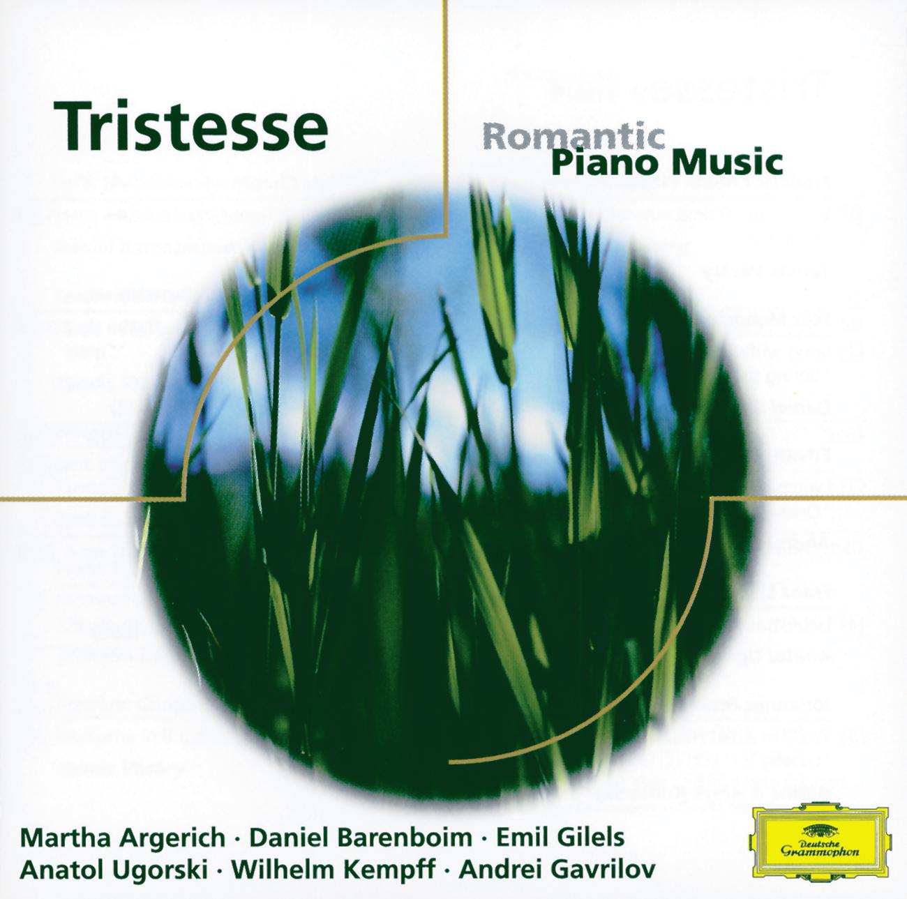 Постер альбома Tristesse: Romantic Piano Music