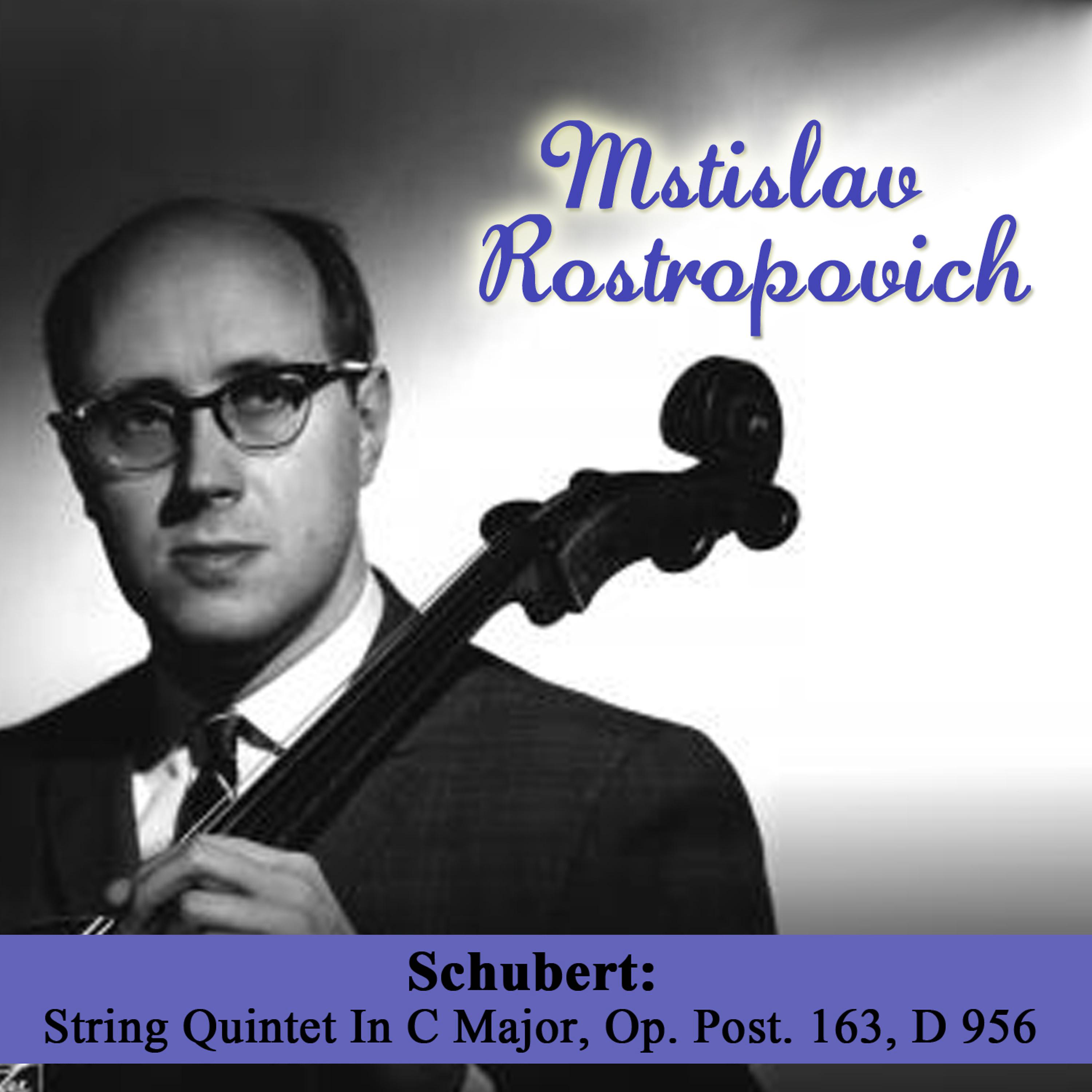 Постер альбома Schubert: String Quintet In C Major, Op. Post. 163, D 956