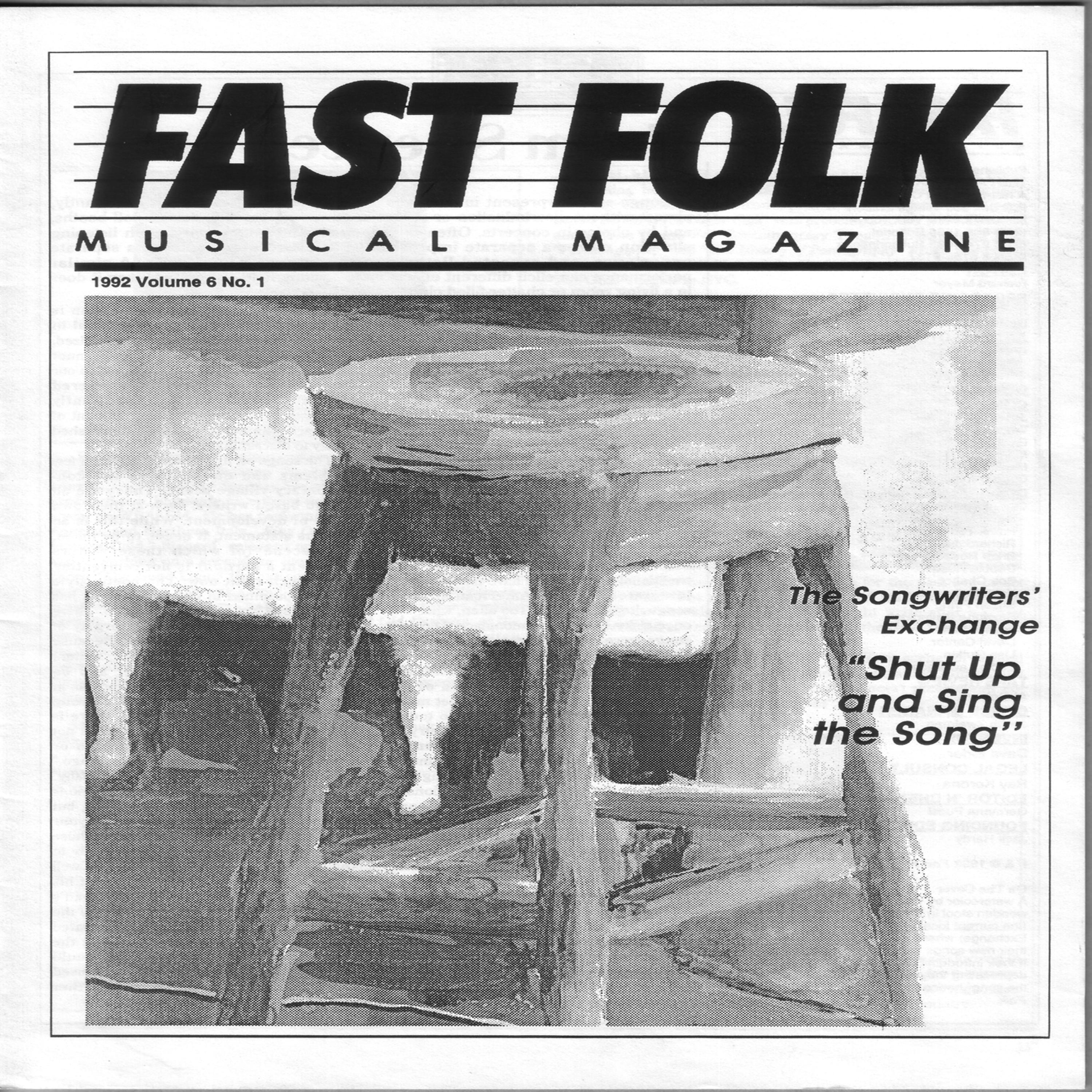 Постер альбома Fast Folk Musical Magazine (Vol. 6, No. 1) Shut Up and Sing the Song: The Songwriter's Exchange