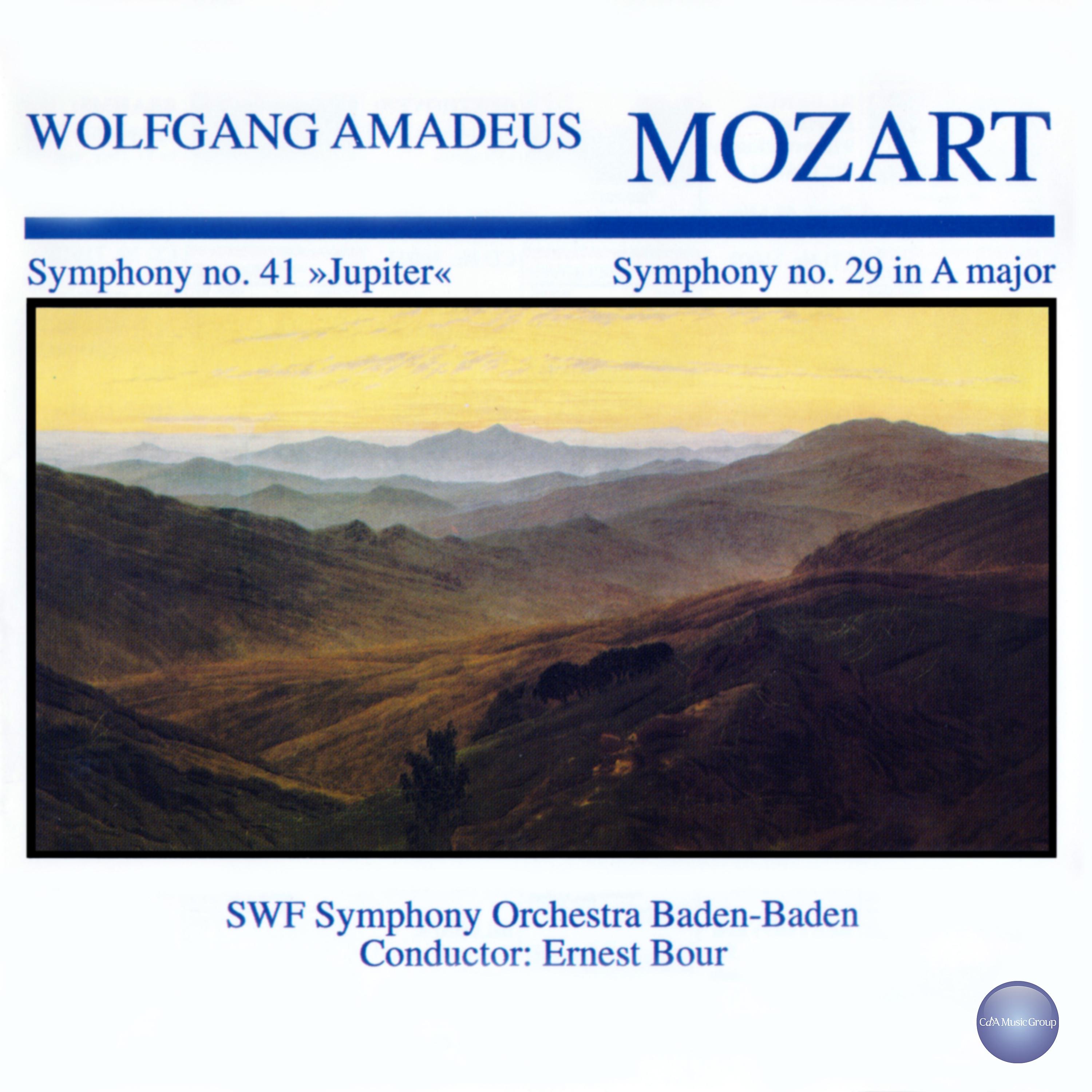 Постер альбома Mozart: Symphony No. 41 "Jupiter" in C Major, KV 551 - Symphony No. 29 in A Major, KV 201