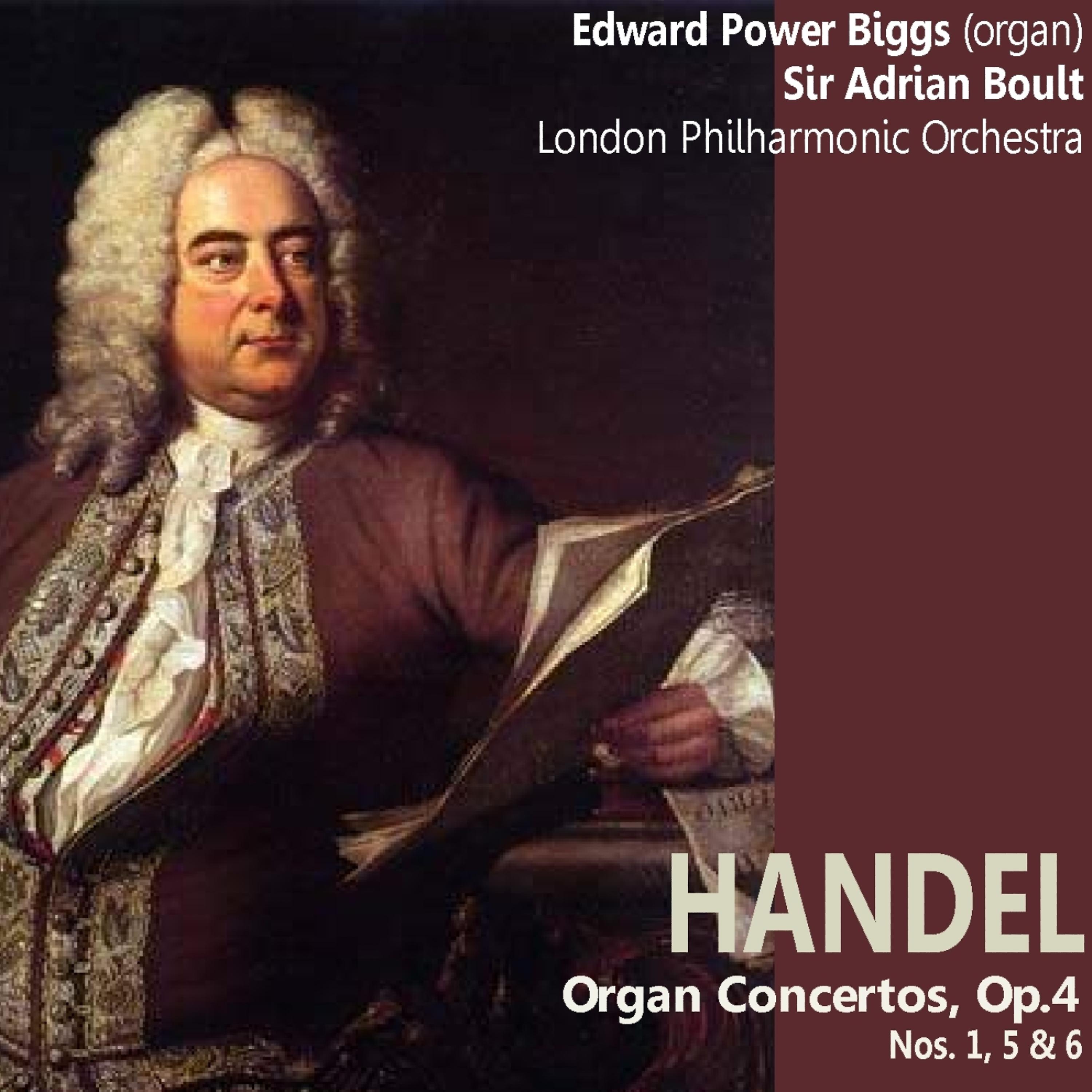 Постер альбома Handel: Organ Concertos, Op. 4 No. 1, 5 & 6