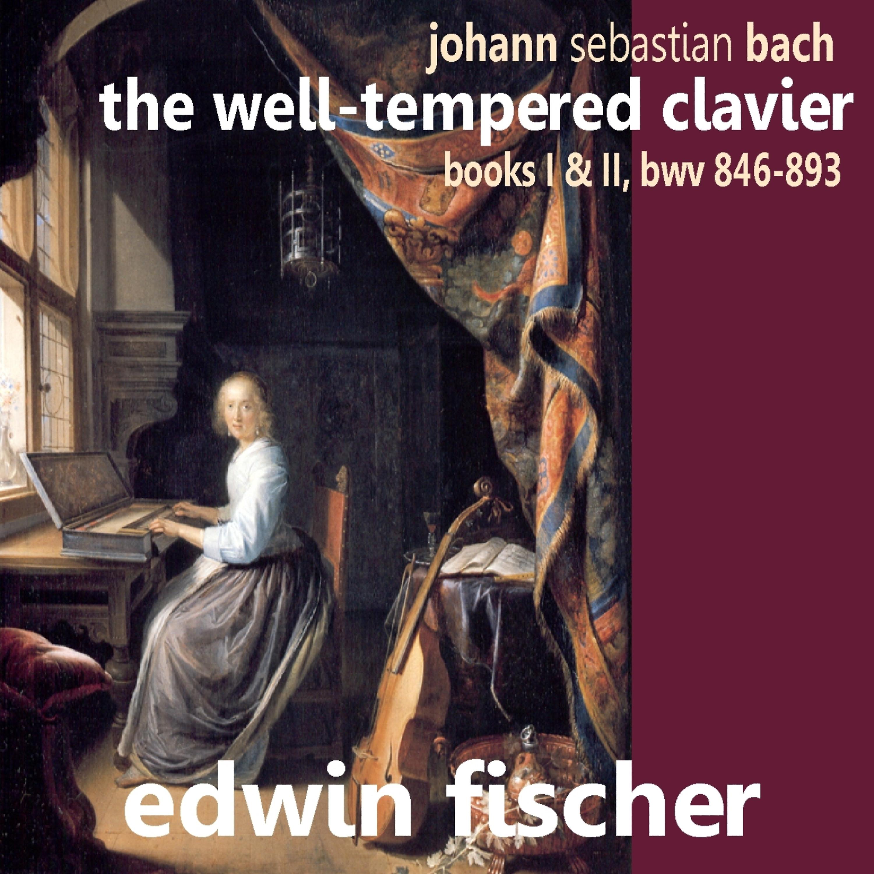 Edwin FIscher - Book II, Prelude and Fugue No. 23 in B Major, BWV 892